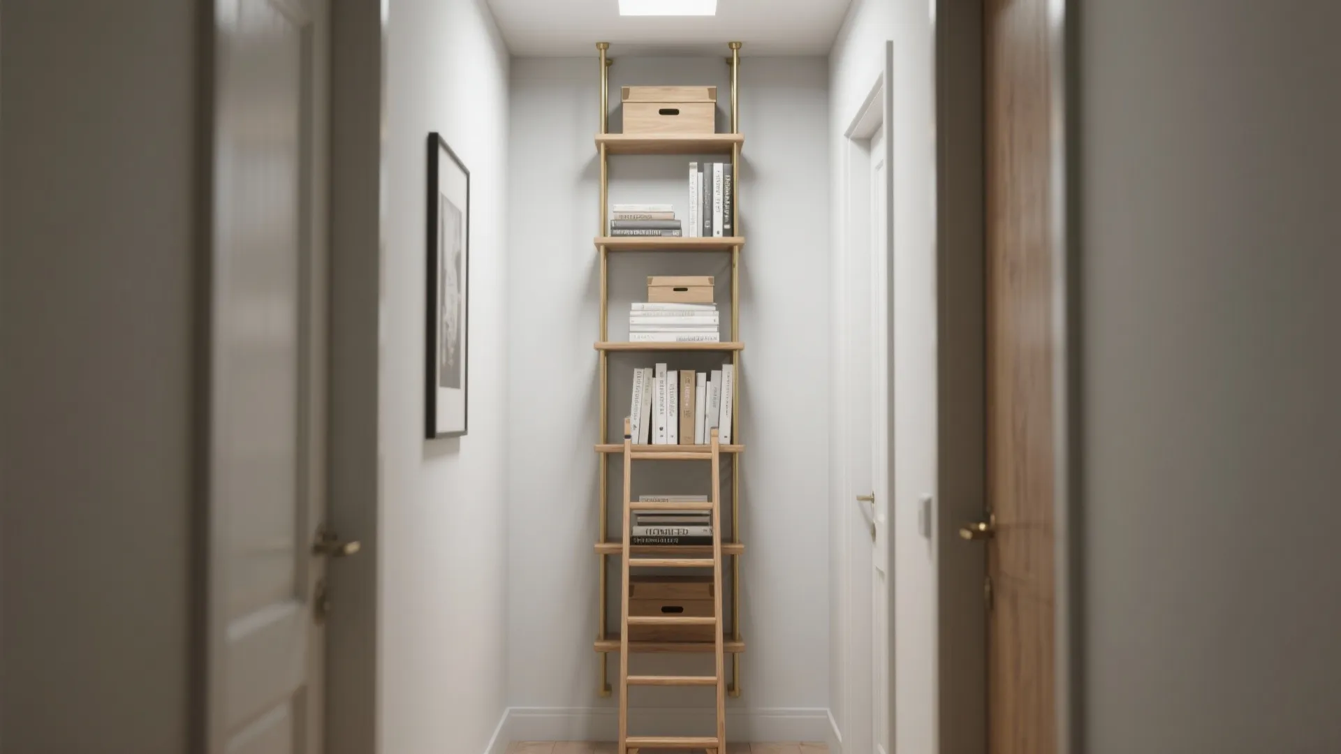 1. Think Vertical: Tall, Narrow Shelves