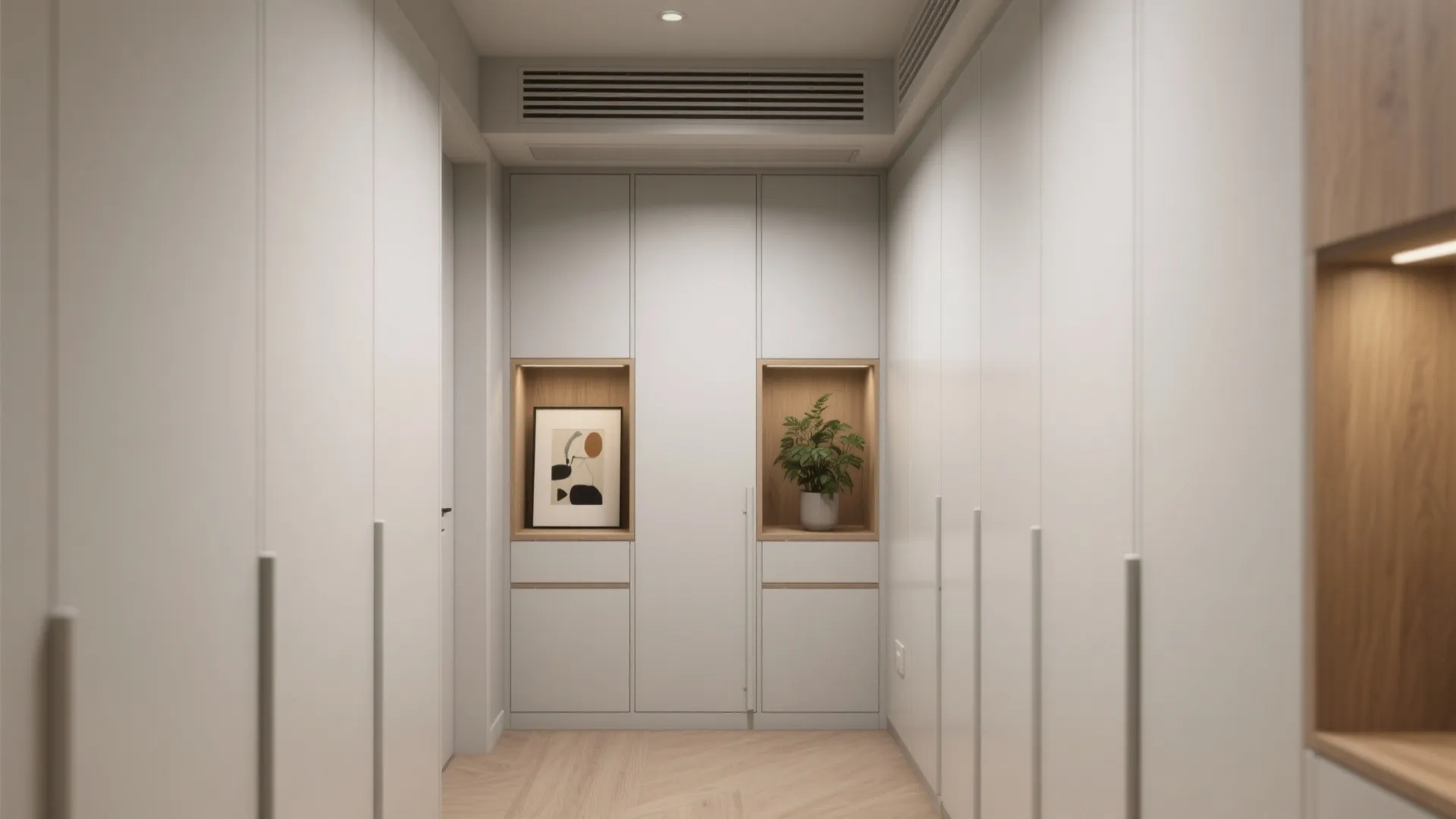 Floor-to-Ceiling Built-Ins with Quiet Niches