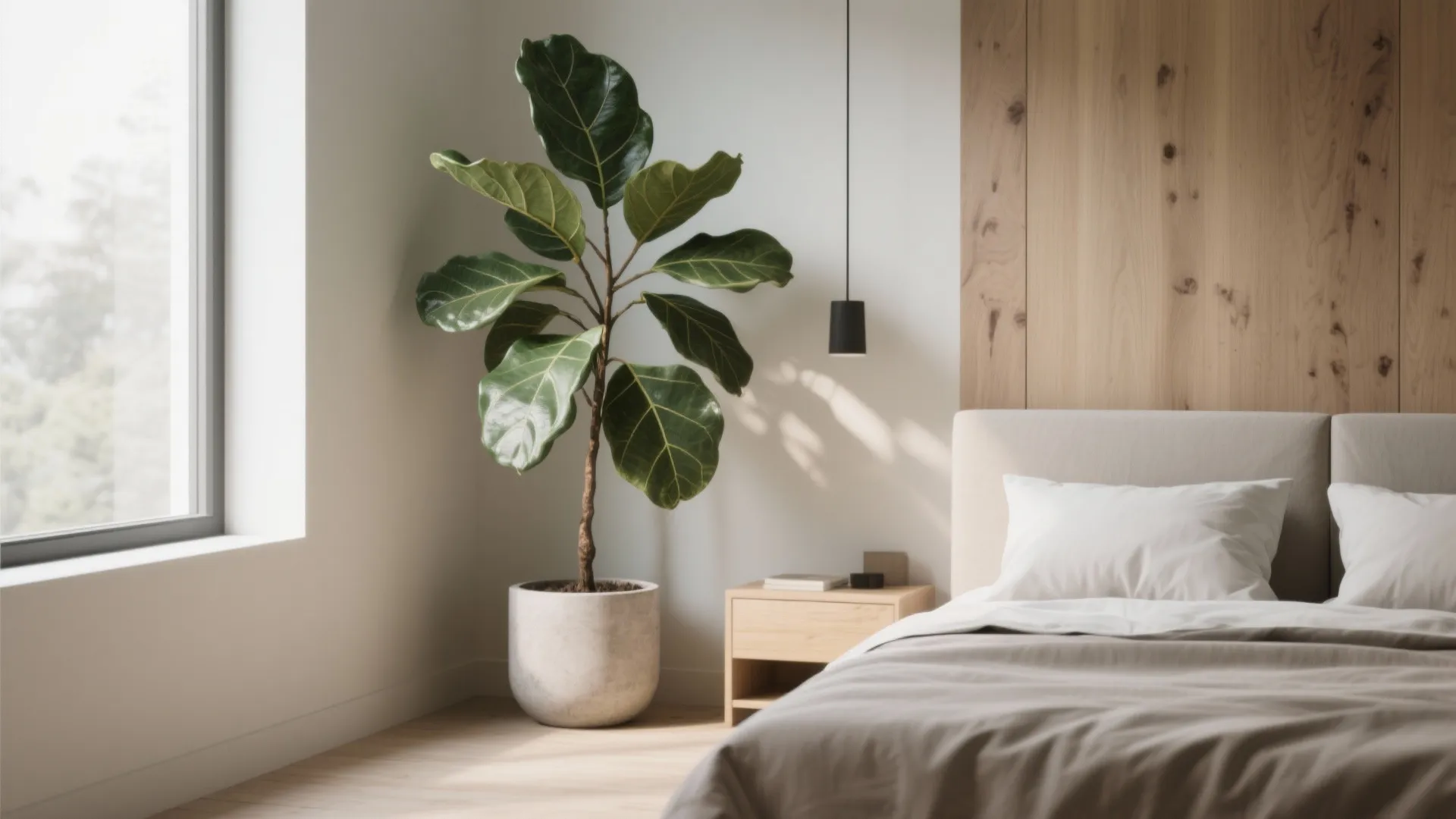 4. Tall statement plant in a corner