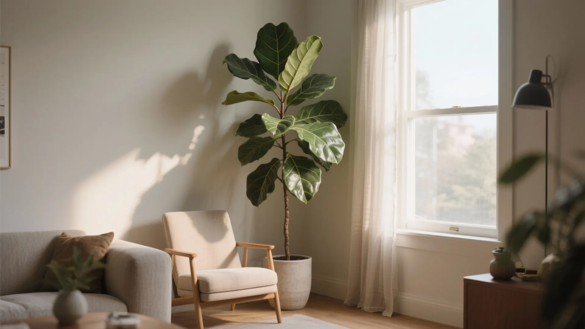 6. Tall Plants Near the Window