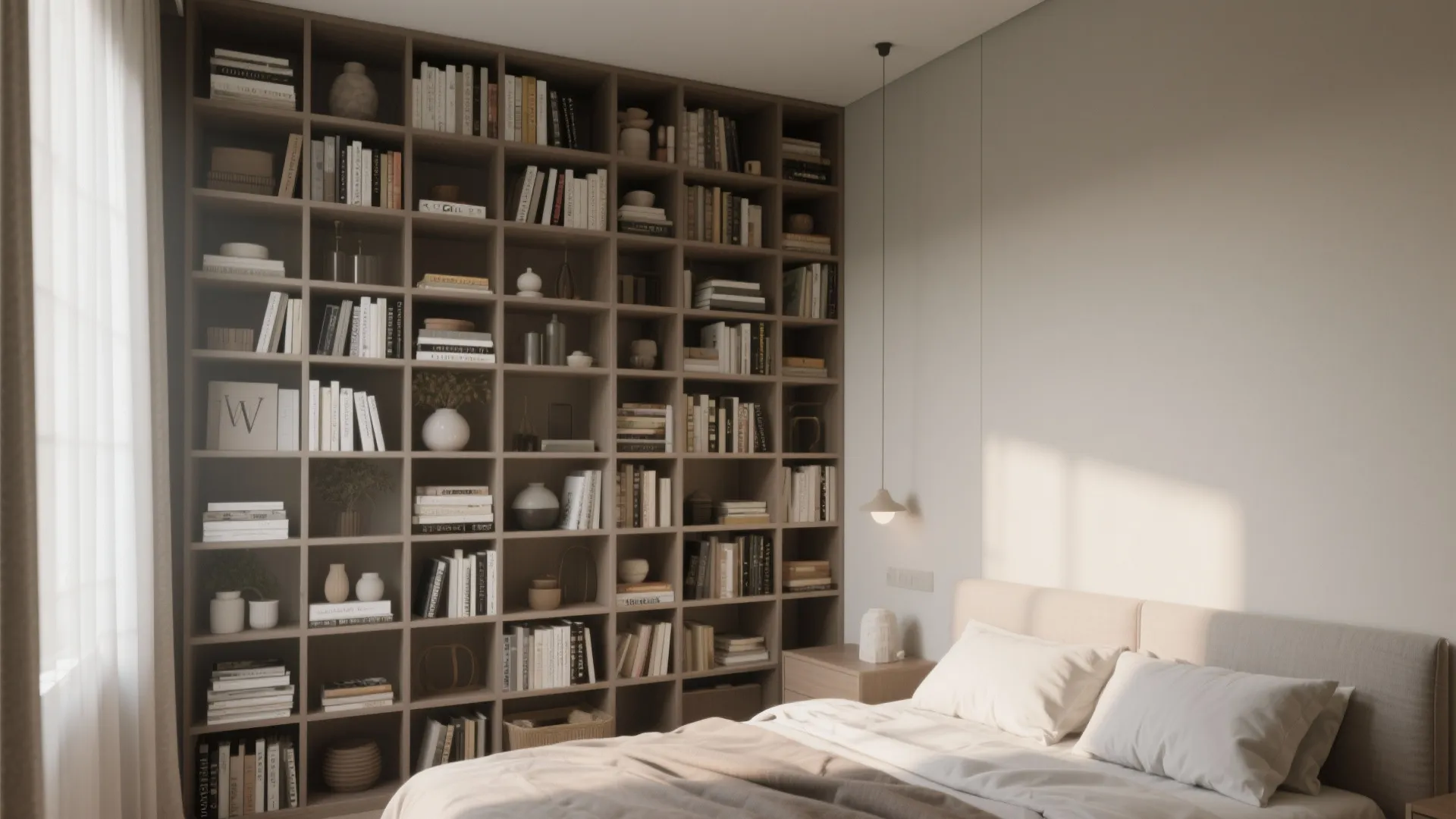 9. Tall Shelves Instead of Cabinets