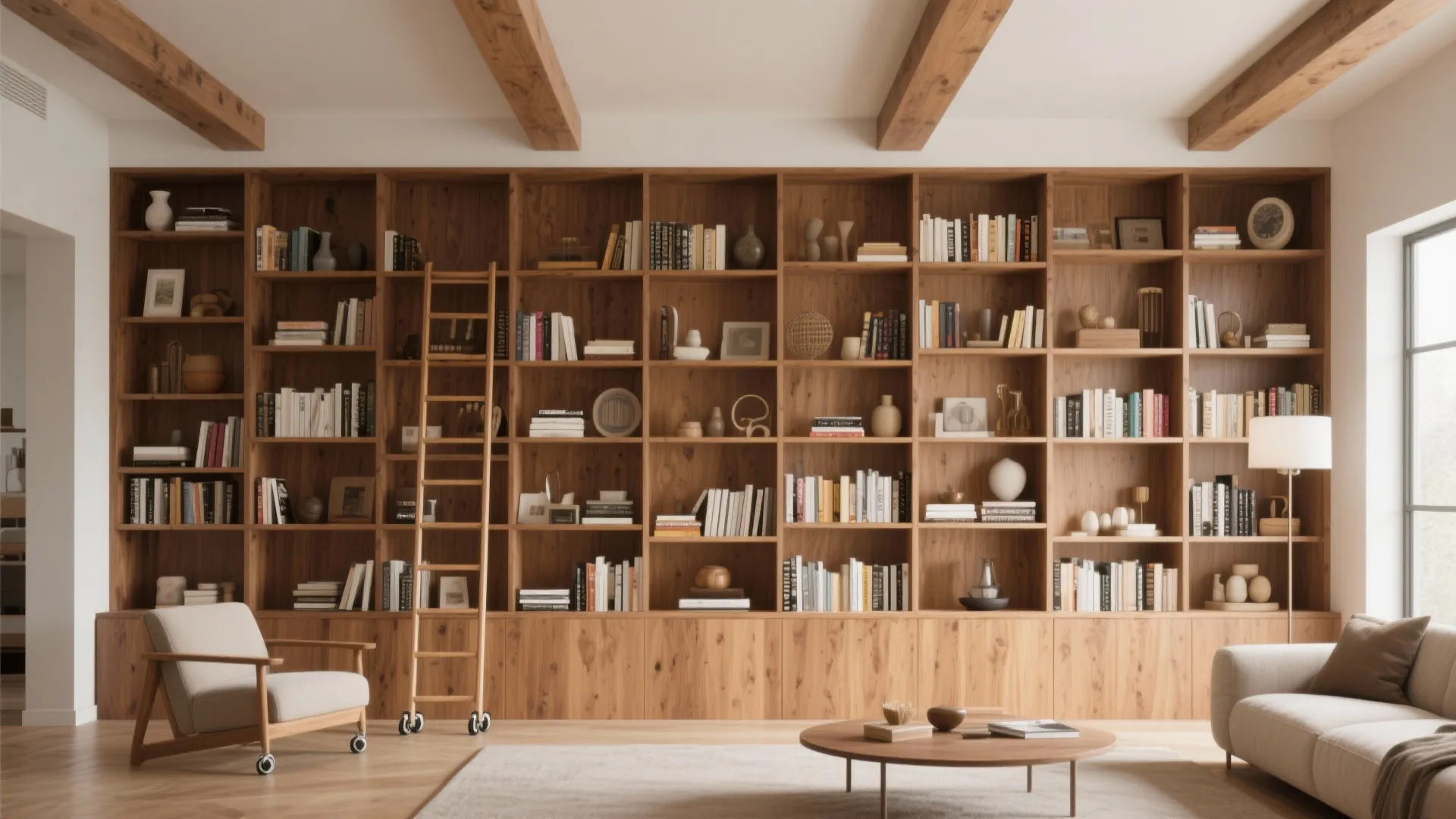 2. Tall Built-In Shelving