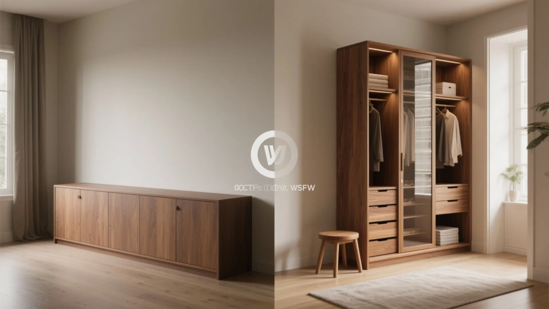 3. Slim, tall storage instead of wide cupboards