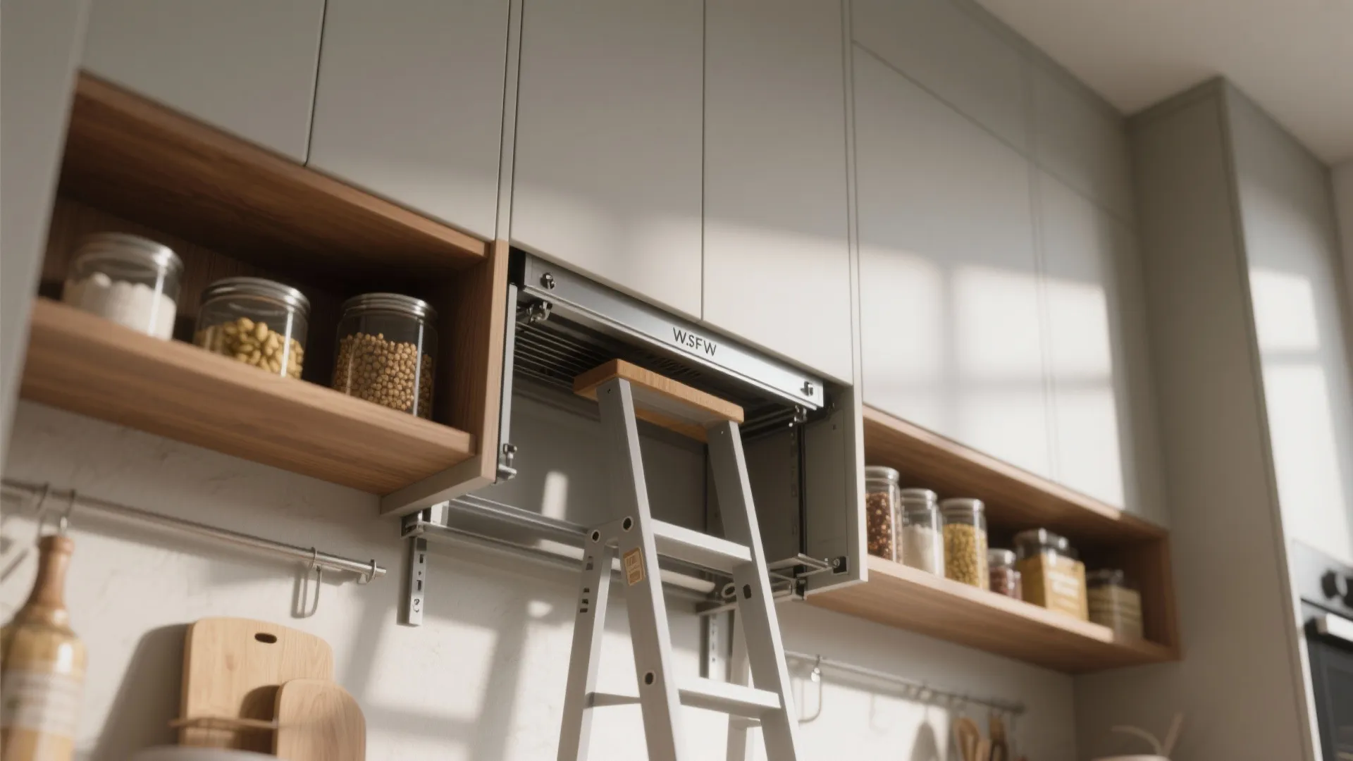 2. Vertical storage — think tall, not deep