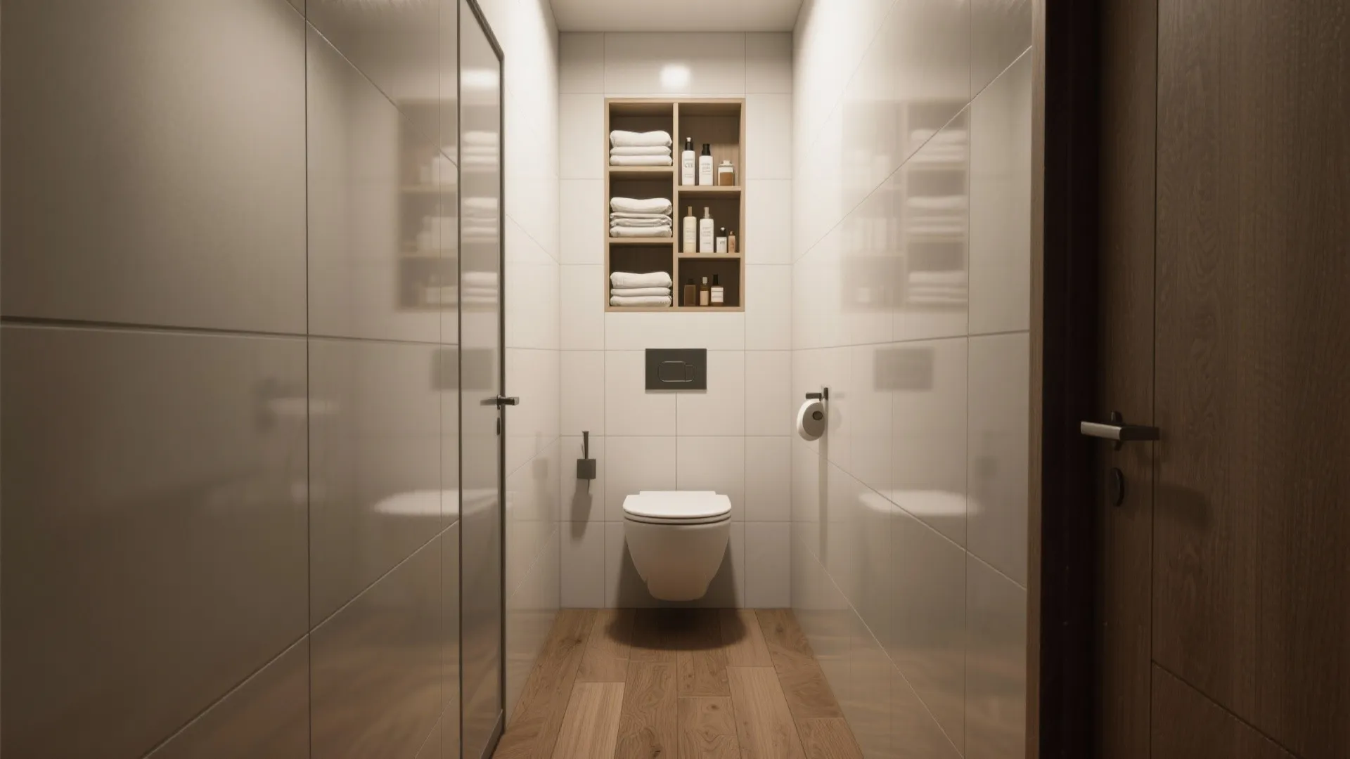 2. Narrow, tall storage that doesn't clutter