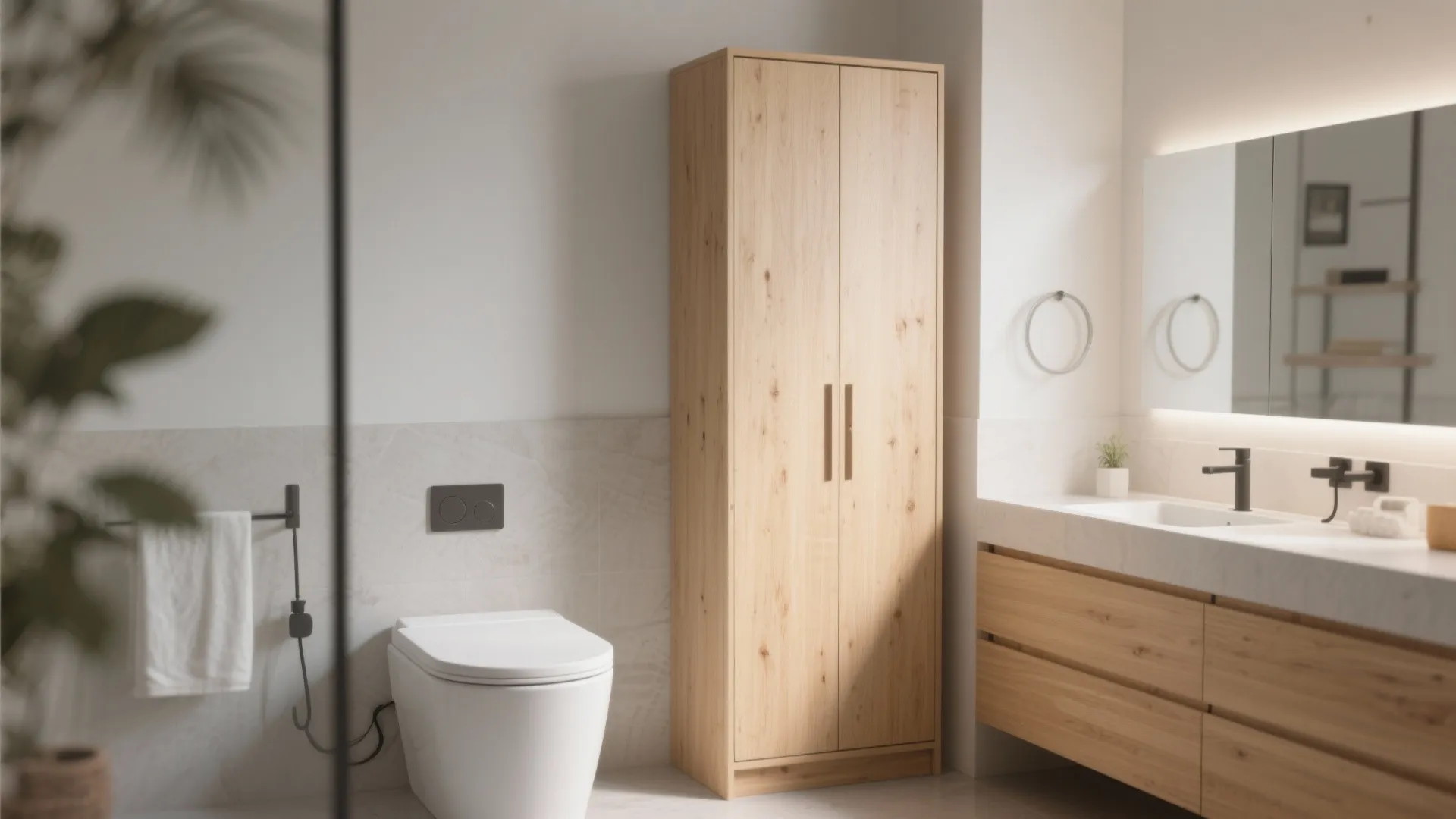 7. Tall, Slim Storage Cabinets