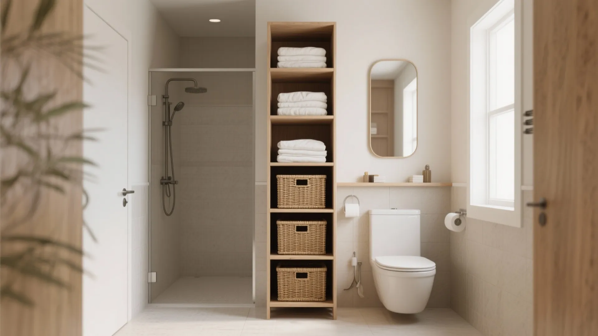 2. Tall, narrow storage towers