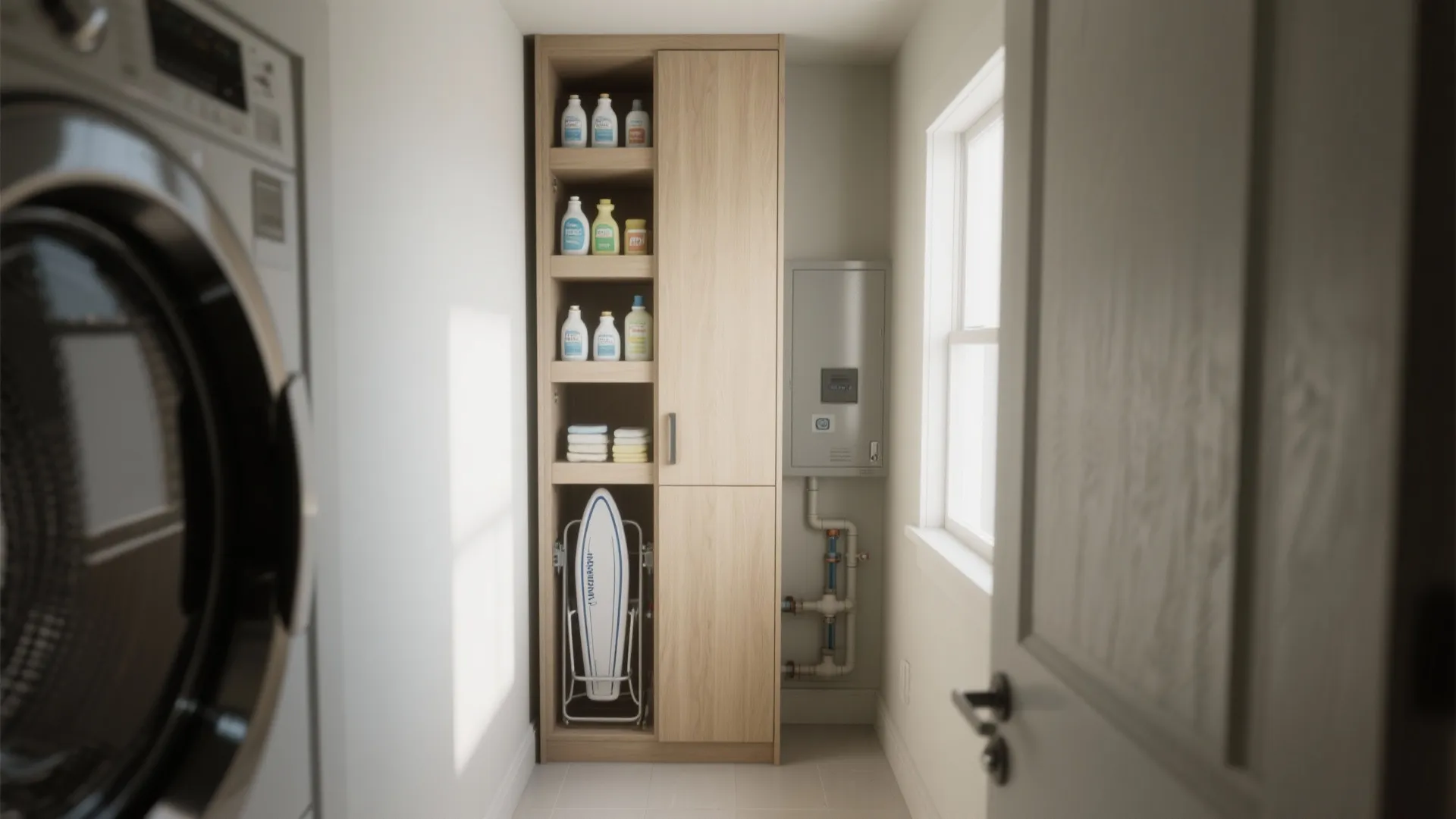 1. Tall built-in tower cabinets