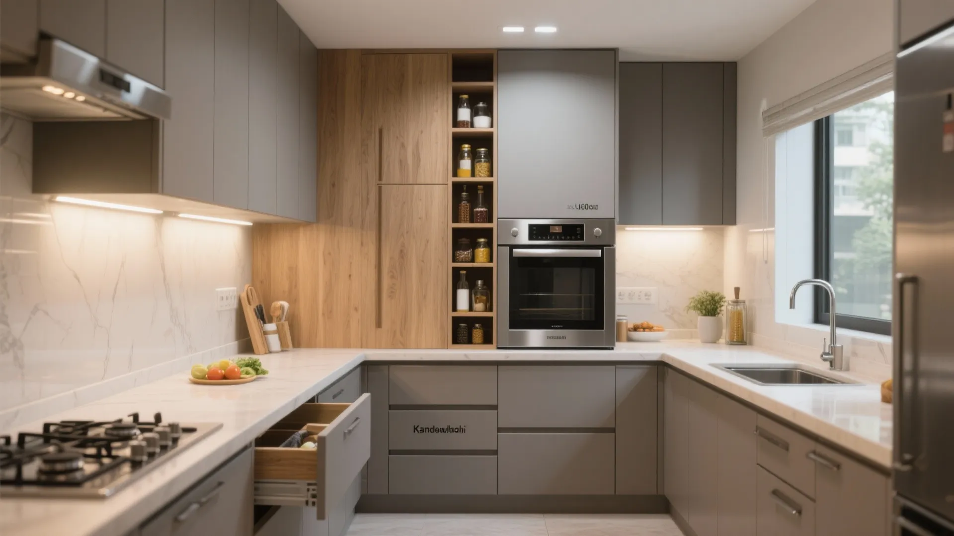 Storage-Forward Kitchens with Tall Units