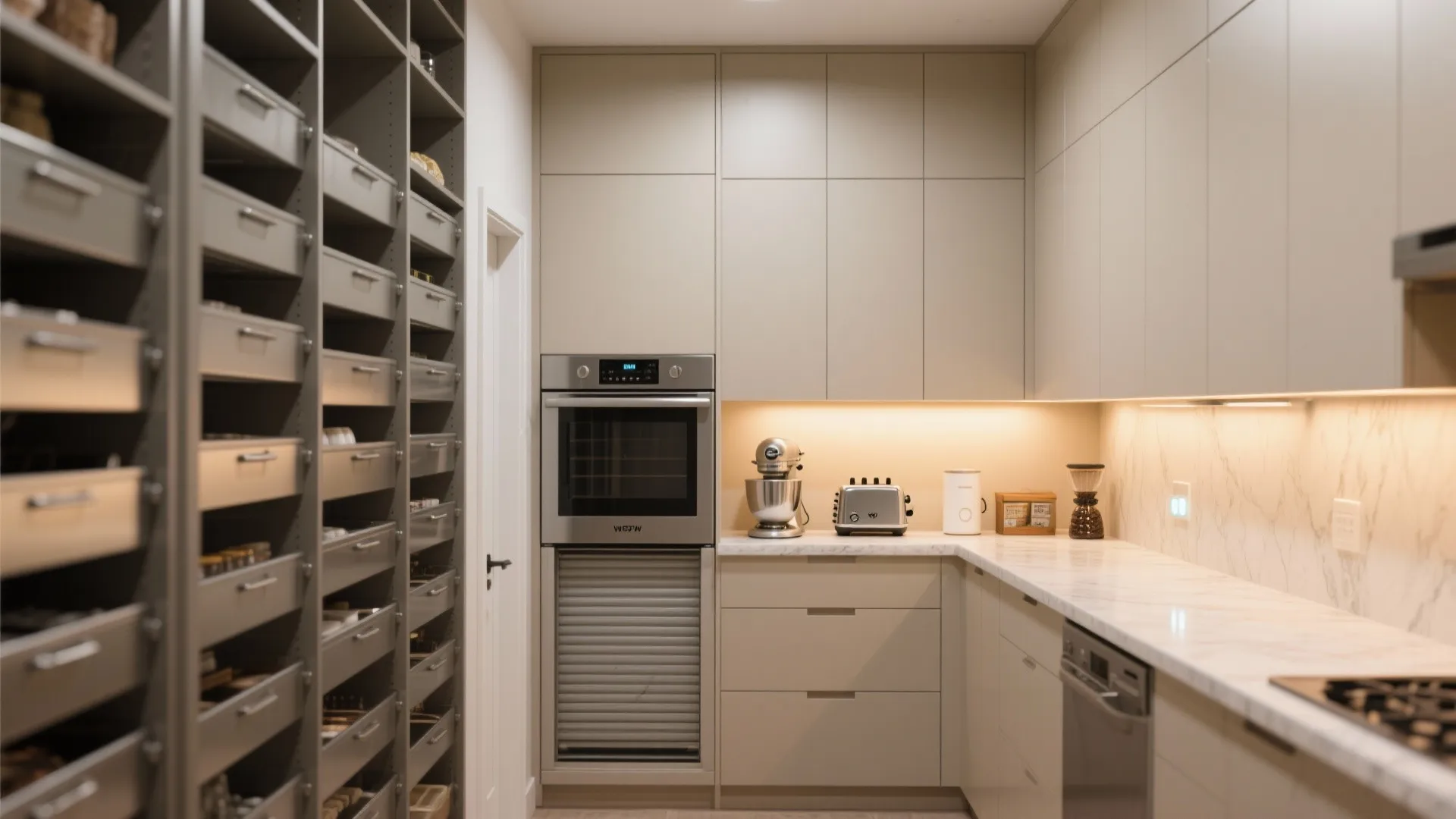 Smart Storage: Tall Units and Appliance Garage