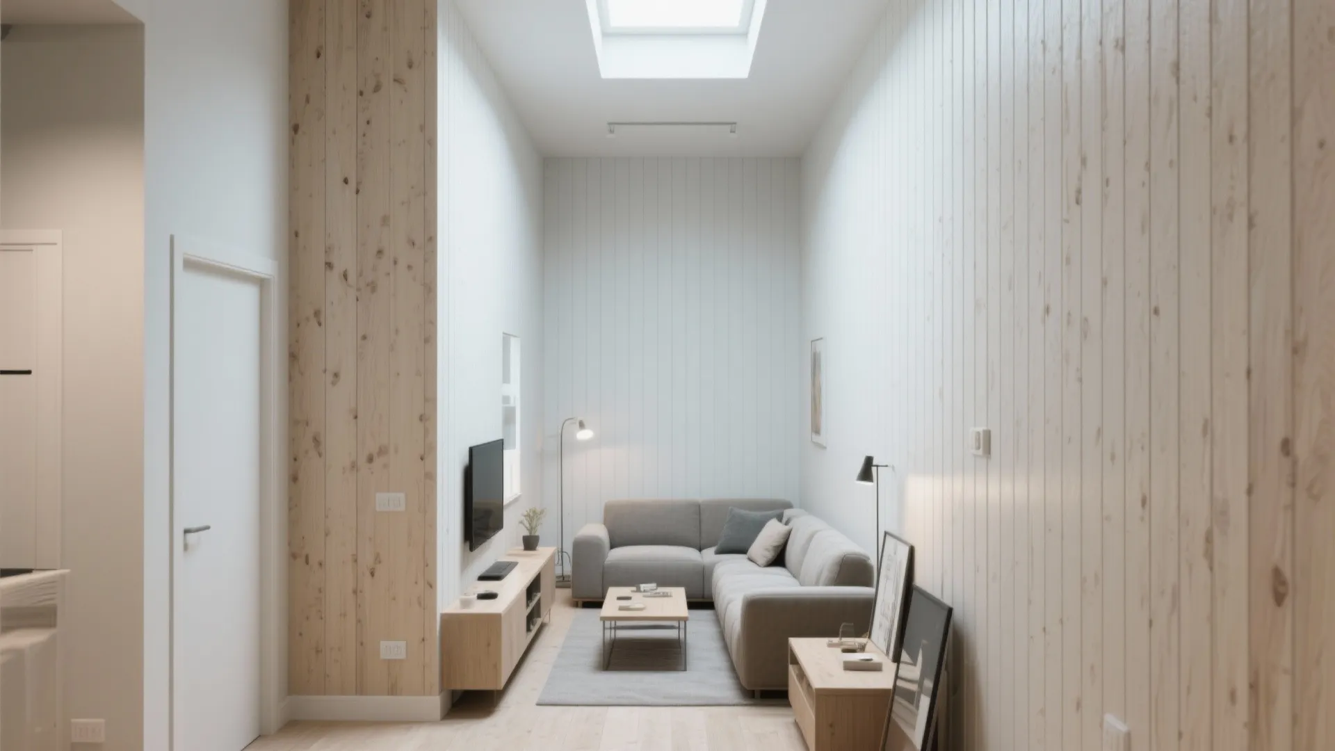 3. Vertical Panels to Raise the Perceived Ceiling