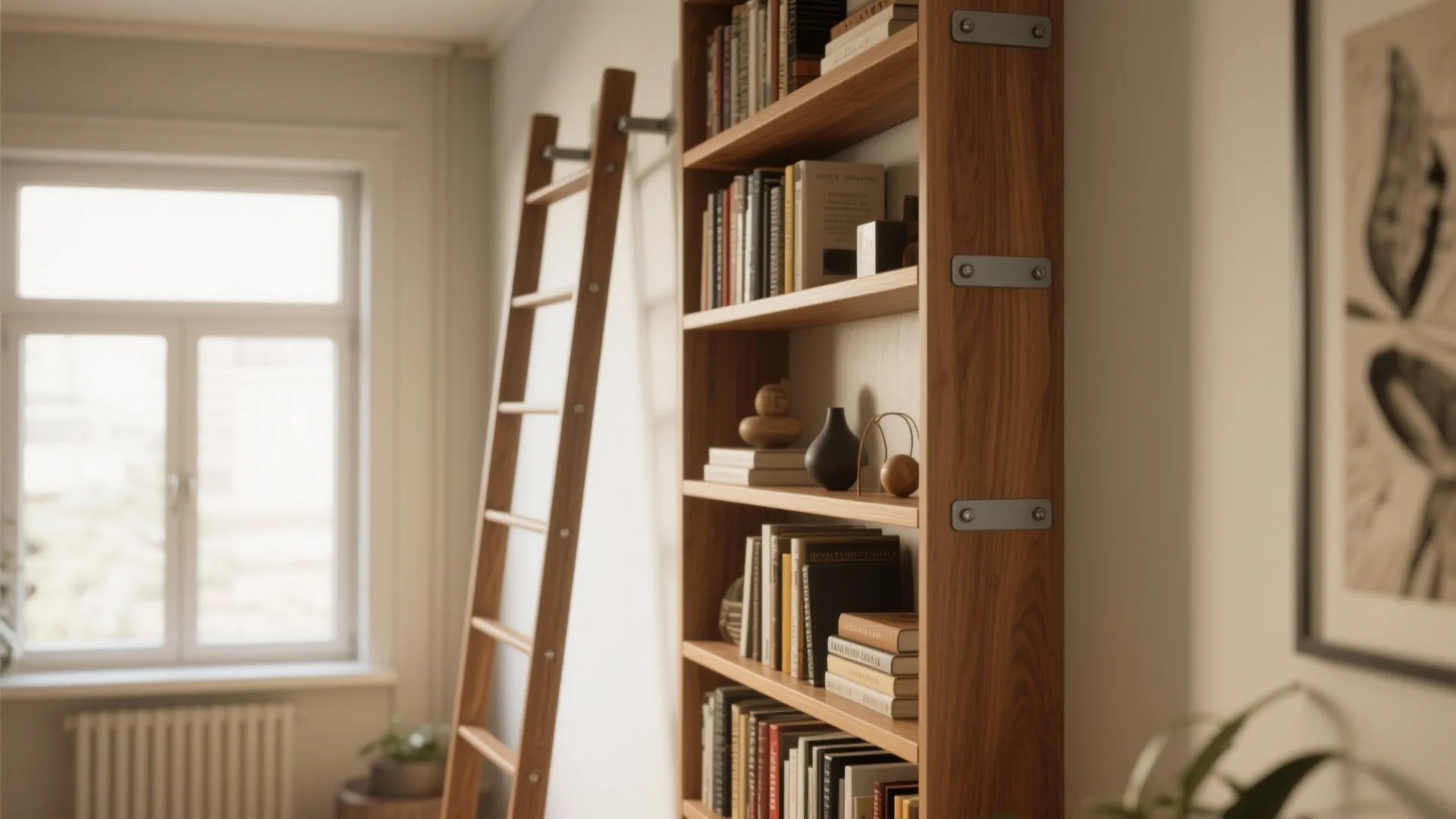 1. Go Tall: Narrow Vertical Shelves