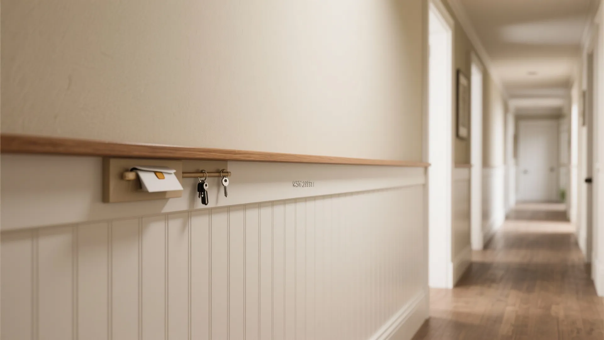4) Tall Wainscot with Integrated Storage Ledge