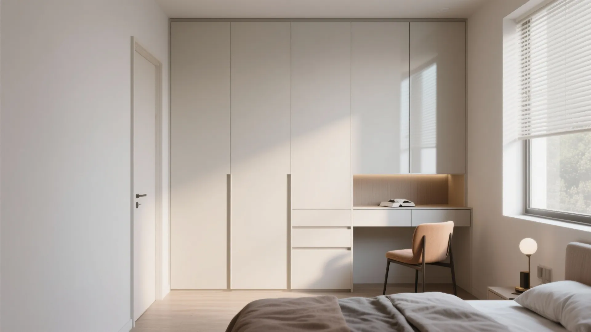 2. Use floor-to-ceiling wardrobes strategically