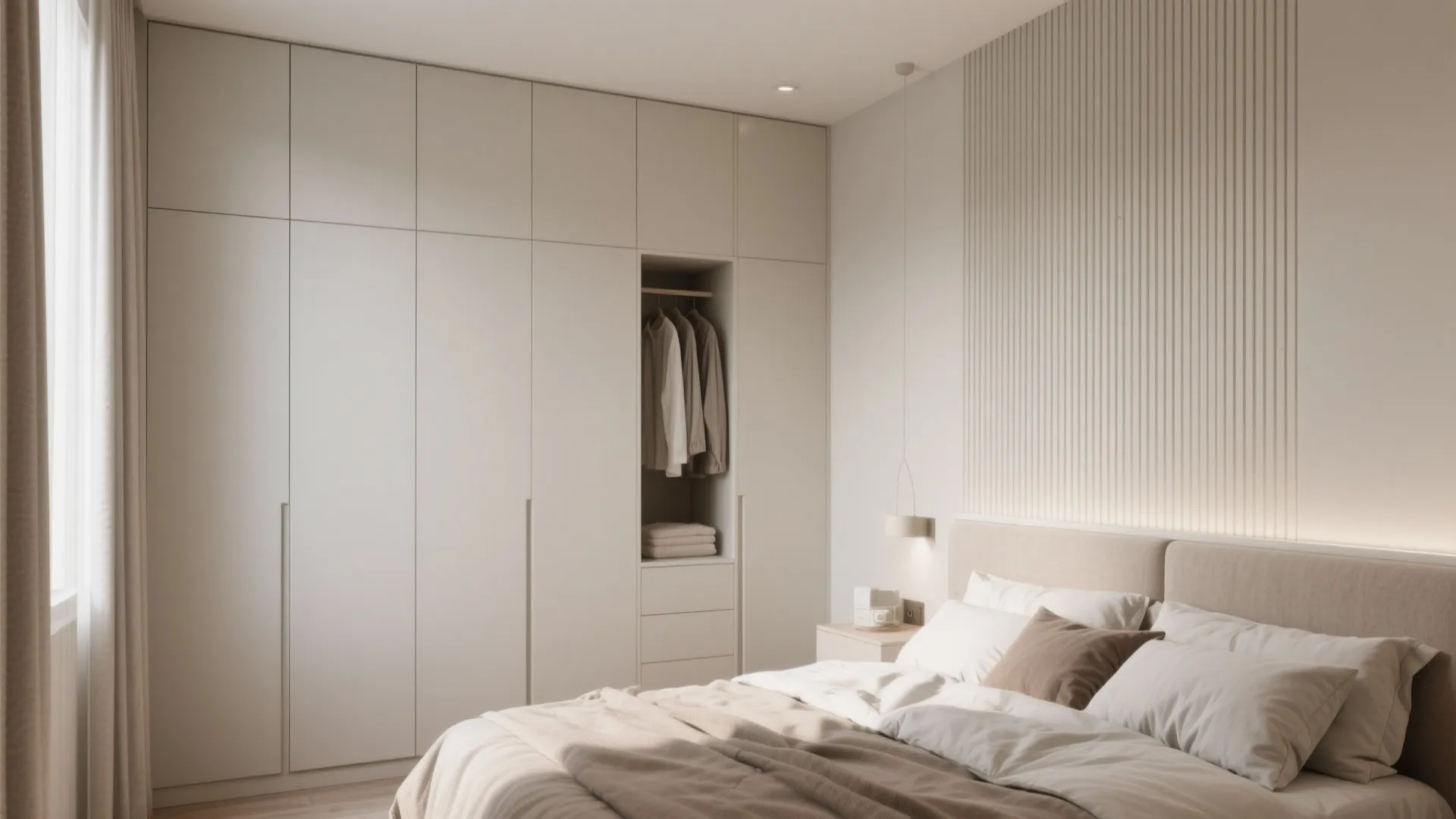 4. Tall Wardrobes that Touch the Ceiling