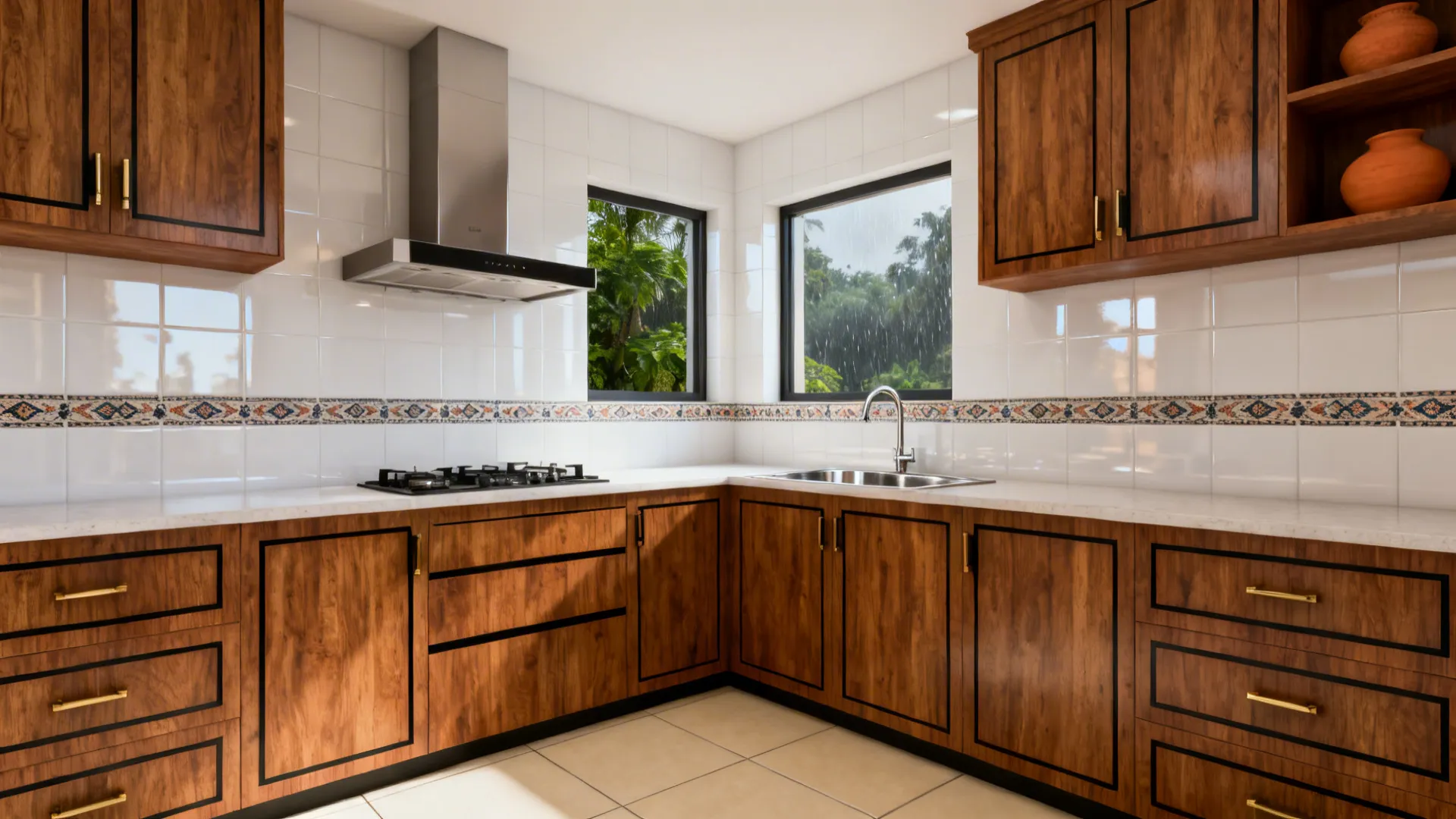 Kitchen tiles design in Tamil Nadu: 5 ideas that work