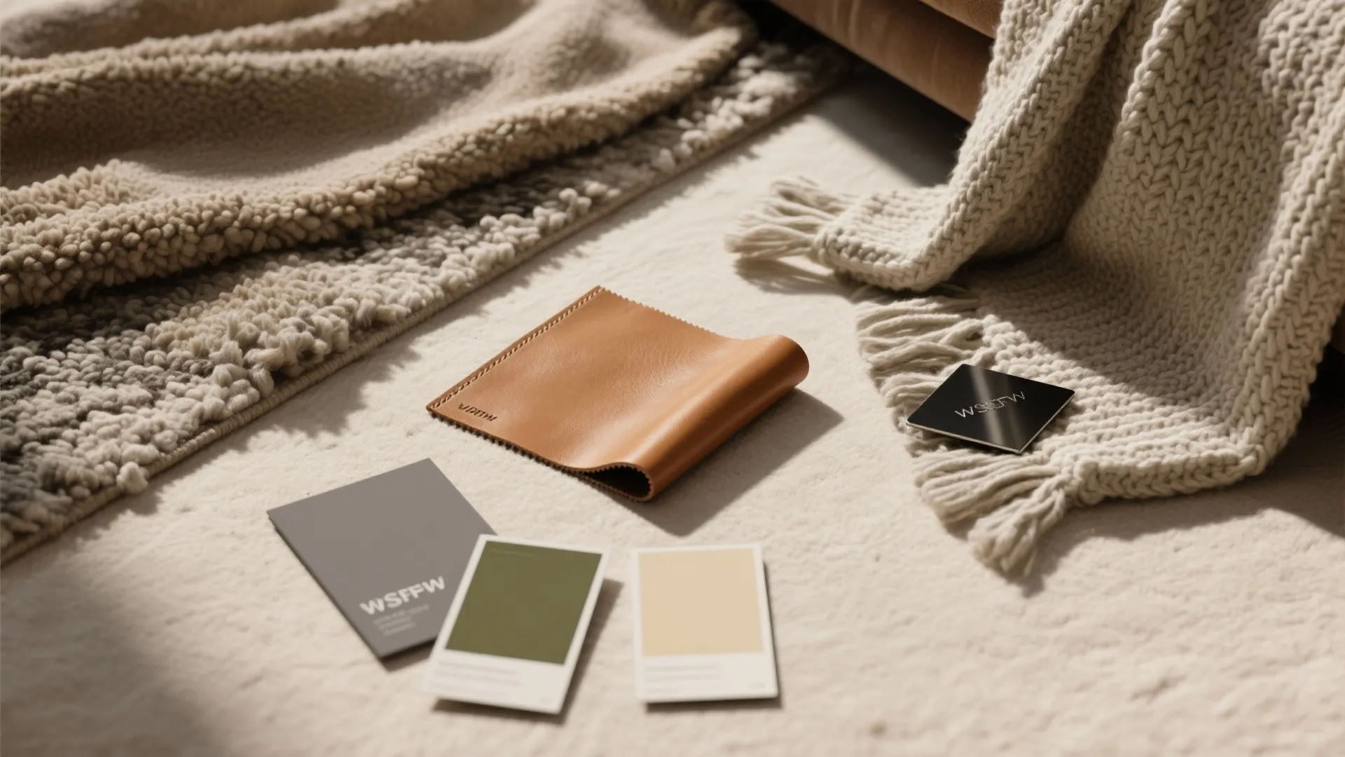 Warm Tan Leather with Layered Textiles