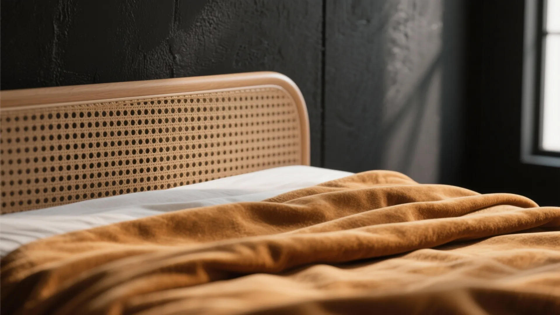 1. Moody Accent Wall with Warm Tan Textures