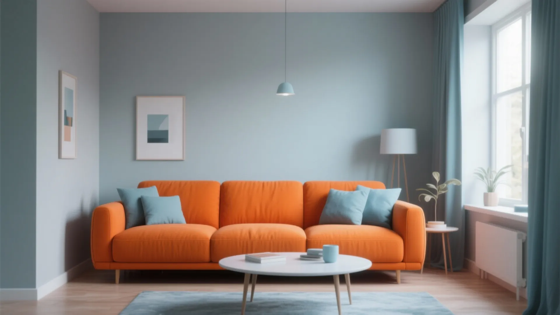 2. Tangerine Accent Sofa