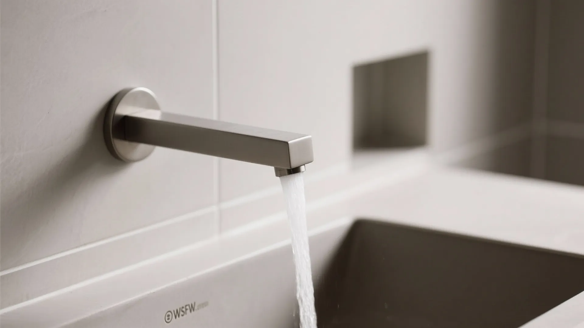 Decluttered Fixtures: Wall-Mounted Tap, Slim Toilets, and Built-In Niches