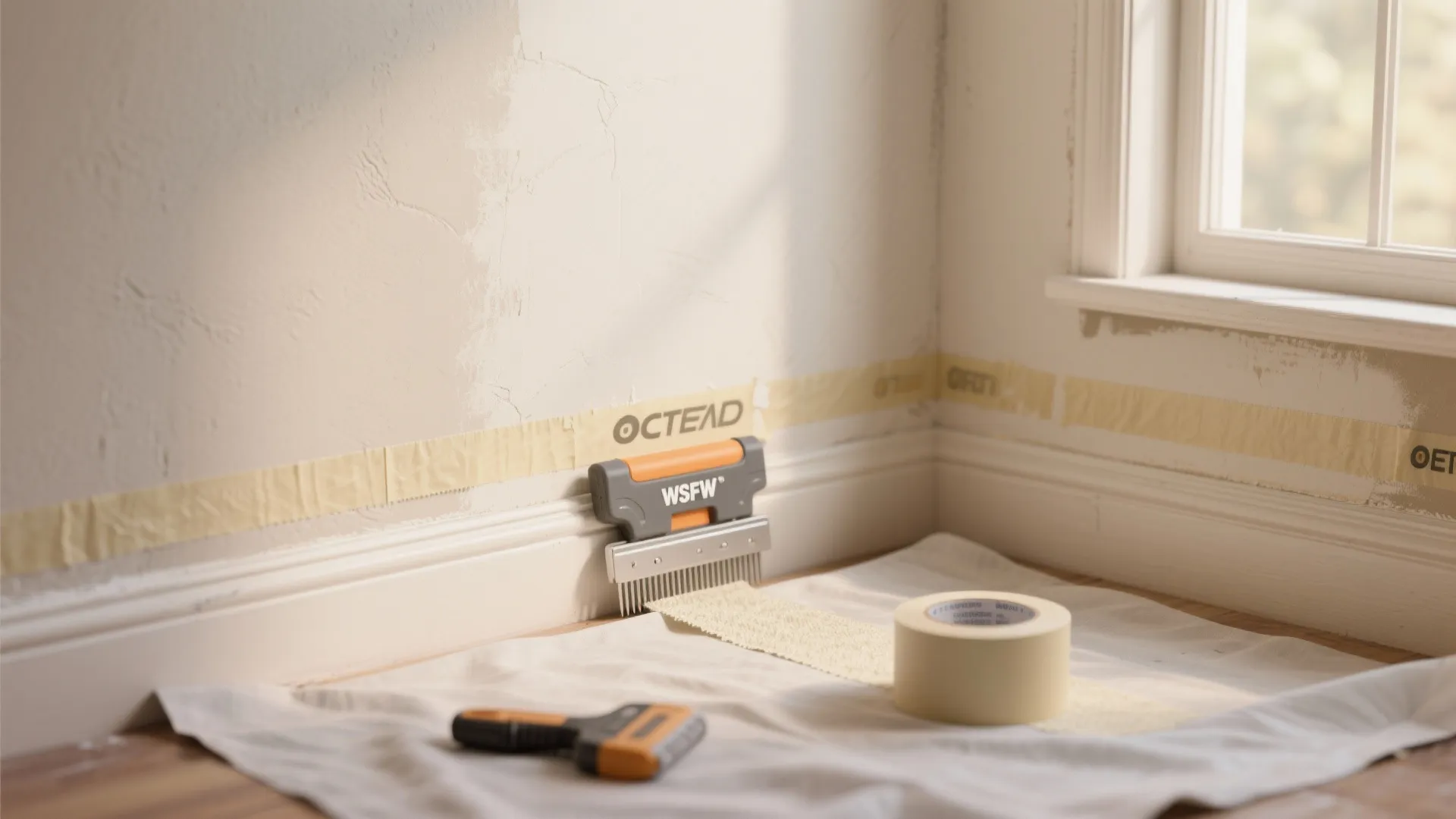 3. Painter's tape, flexible edgers, and precision tools