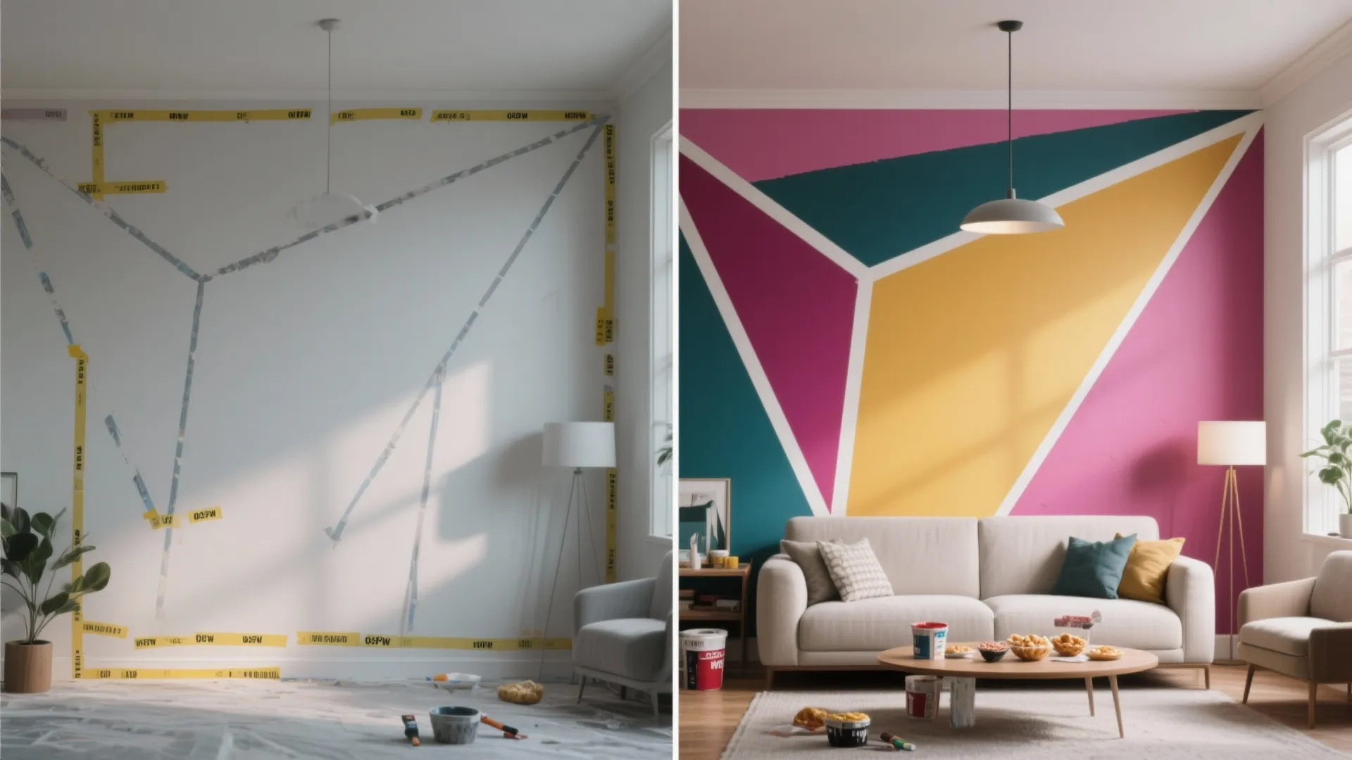 3. Painter’s-Tape Geometrics