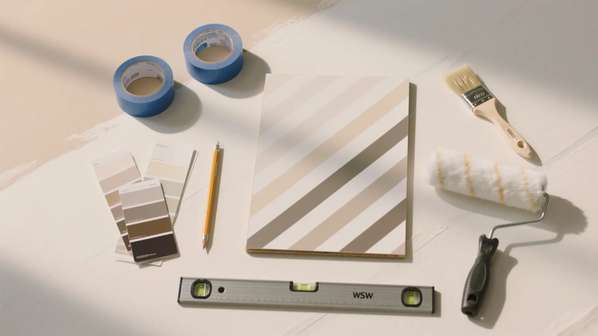 Painter’s Tape and Decal Line Murals