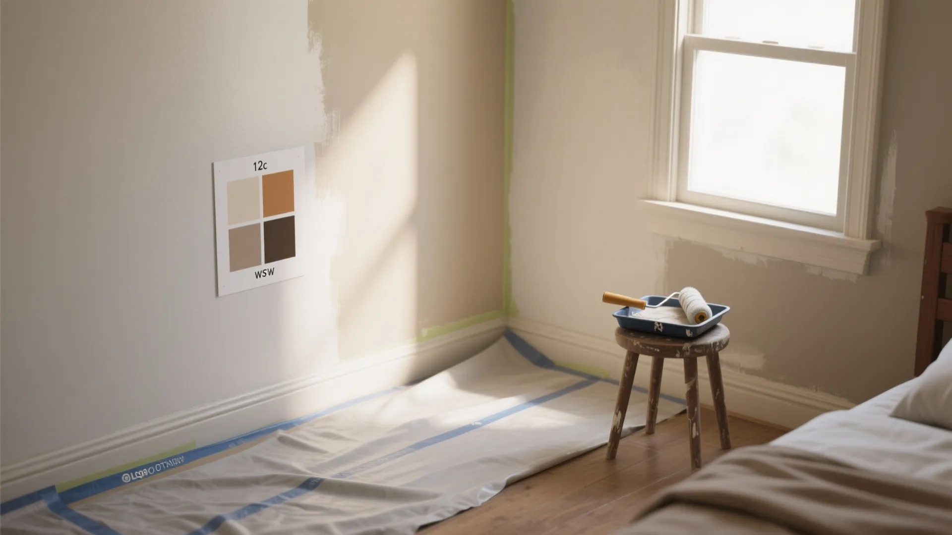 5. Tape, Protect, and Test Swatches