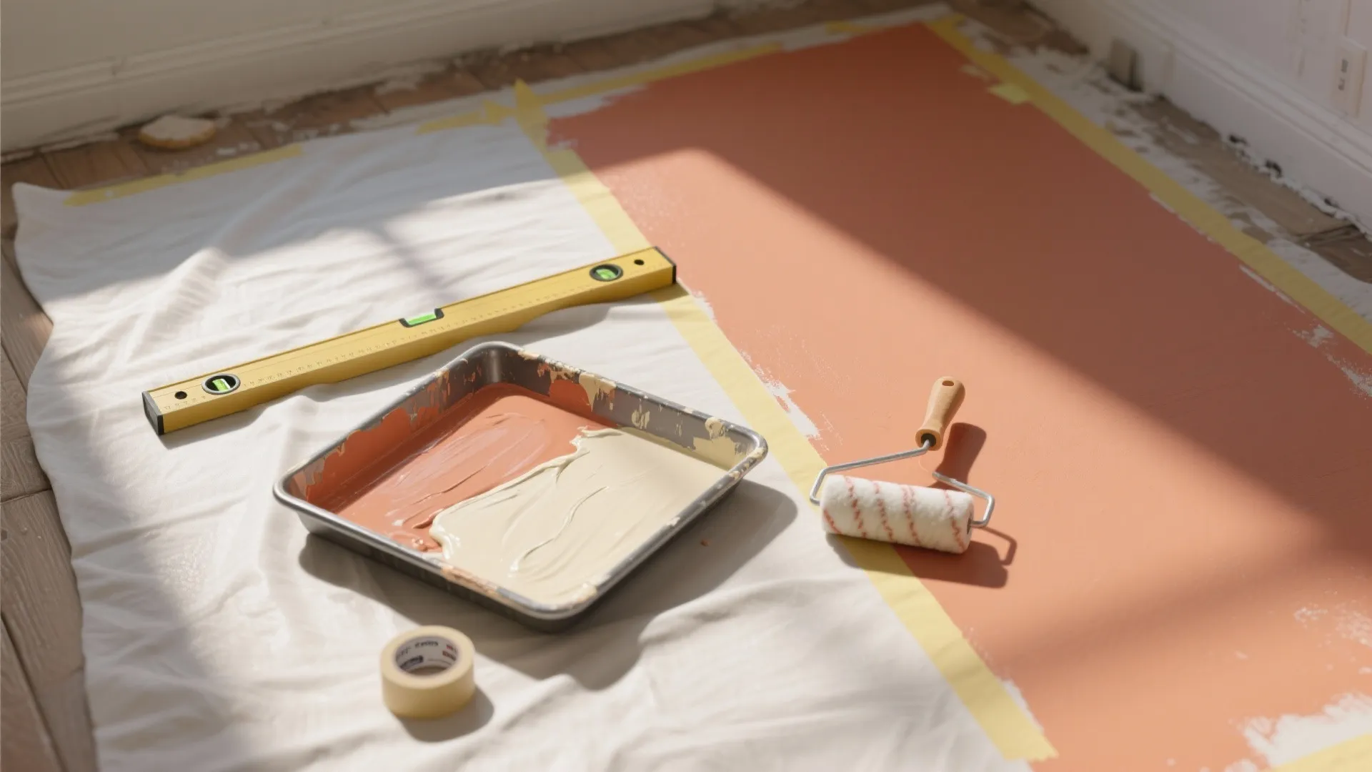 Two-Tone Terracotta with Cream Wainscot