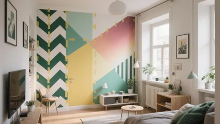 5 Easy Wall Paint Design Ideas with Tape