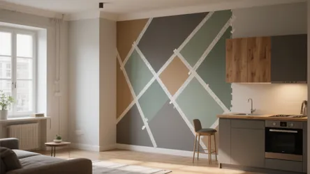 5 Painters Tape Wall Designs for Small Spaces