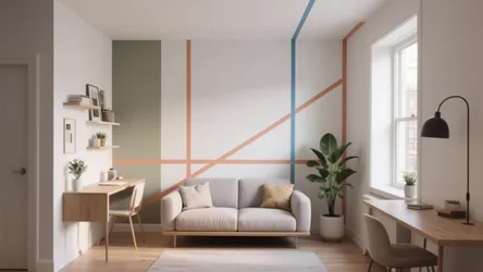 5 Wall Design by Tape Ideas