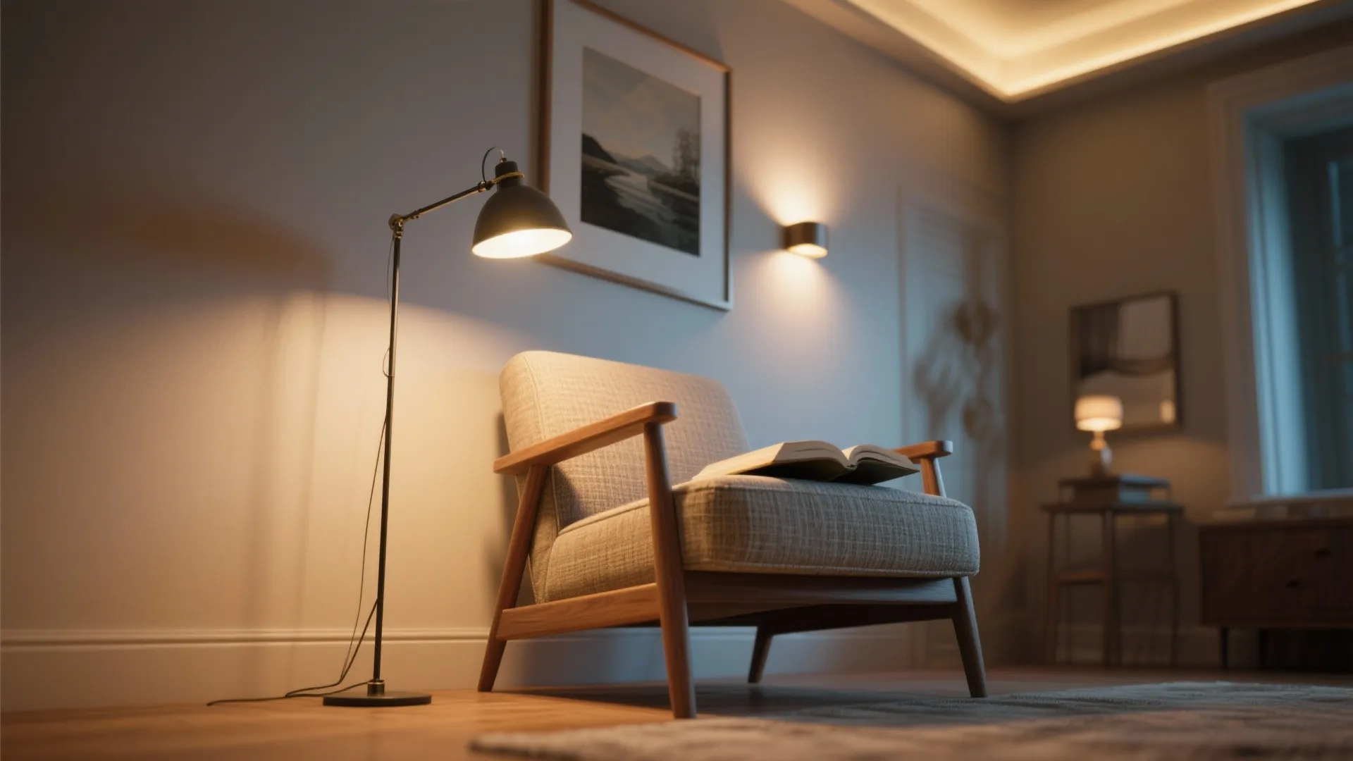 1. Layered ambient, task, and accent lighting