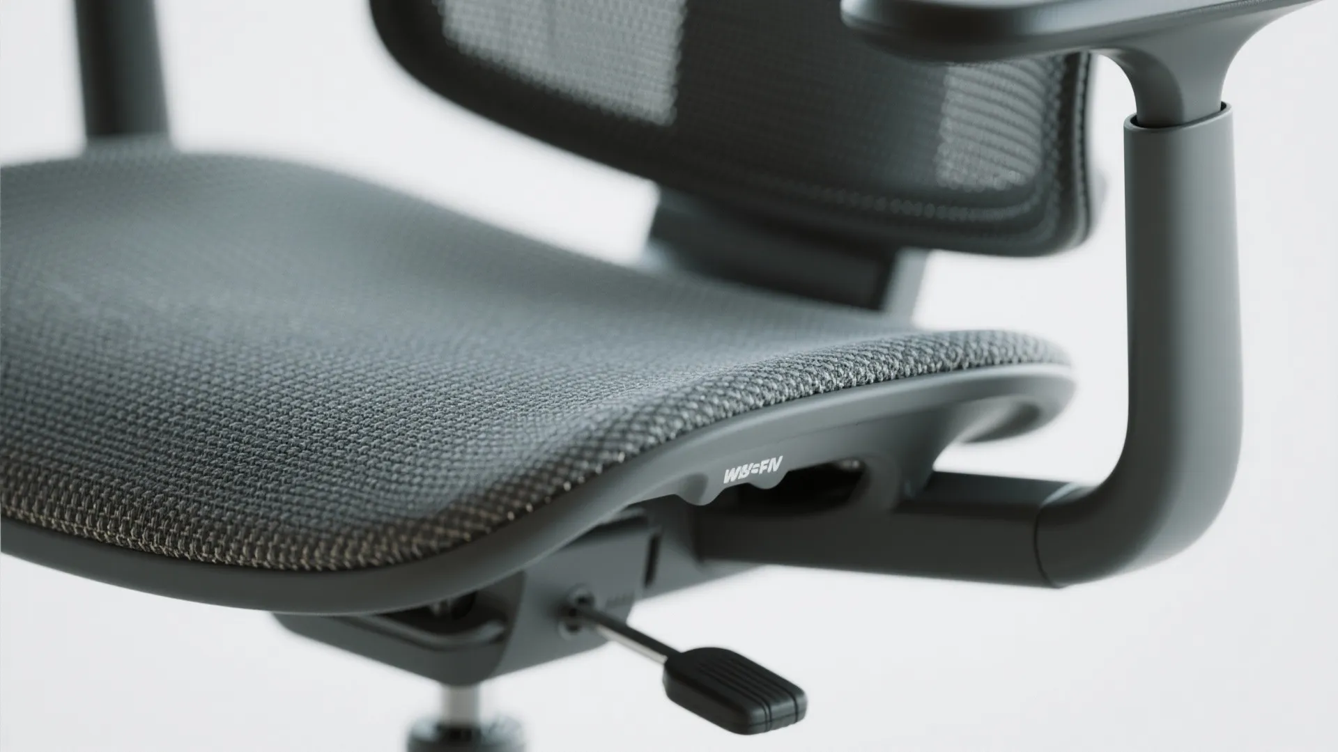 4) Armless task chairs with tilting back and breathable fabric