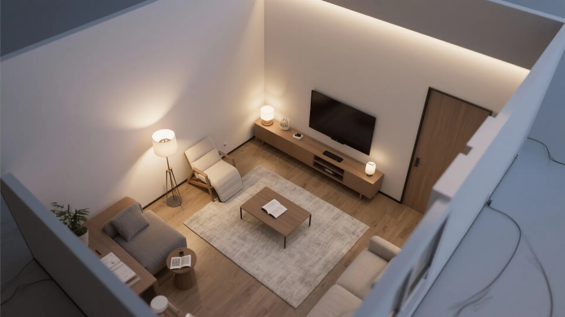 Task-first lighting plan