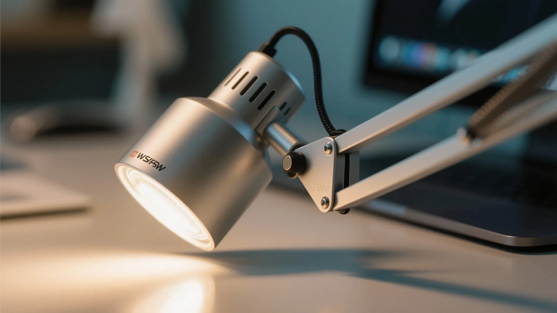 Layered lighting for focus and screen comfort