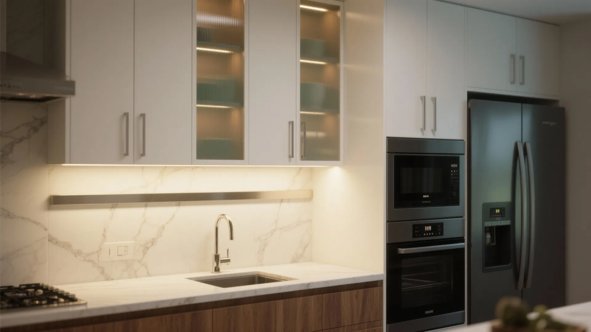 Lighting and Vertical Storage that Do the Heavy Lifting