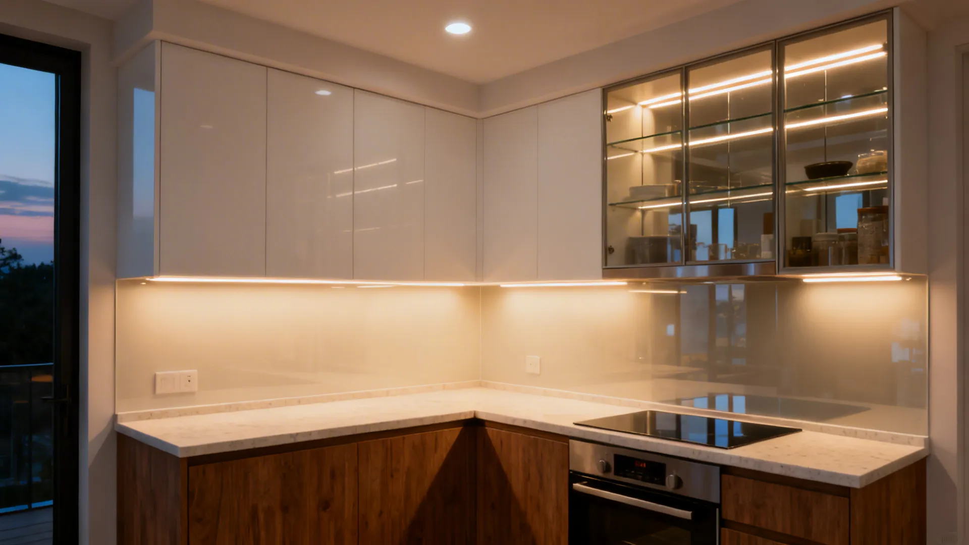 Under-cabinet and in-cabinet lighting that works hard