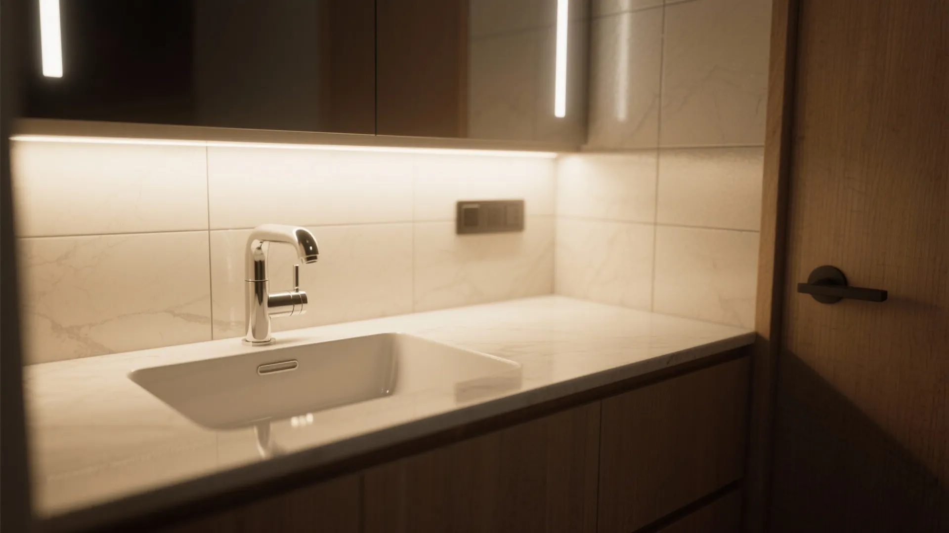 5. Add Intentional Lighting and Easy-Clean Surfaces