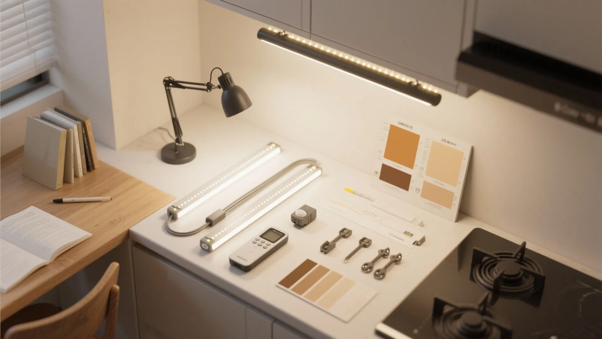 Task Lighting that Respects Study Flow