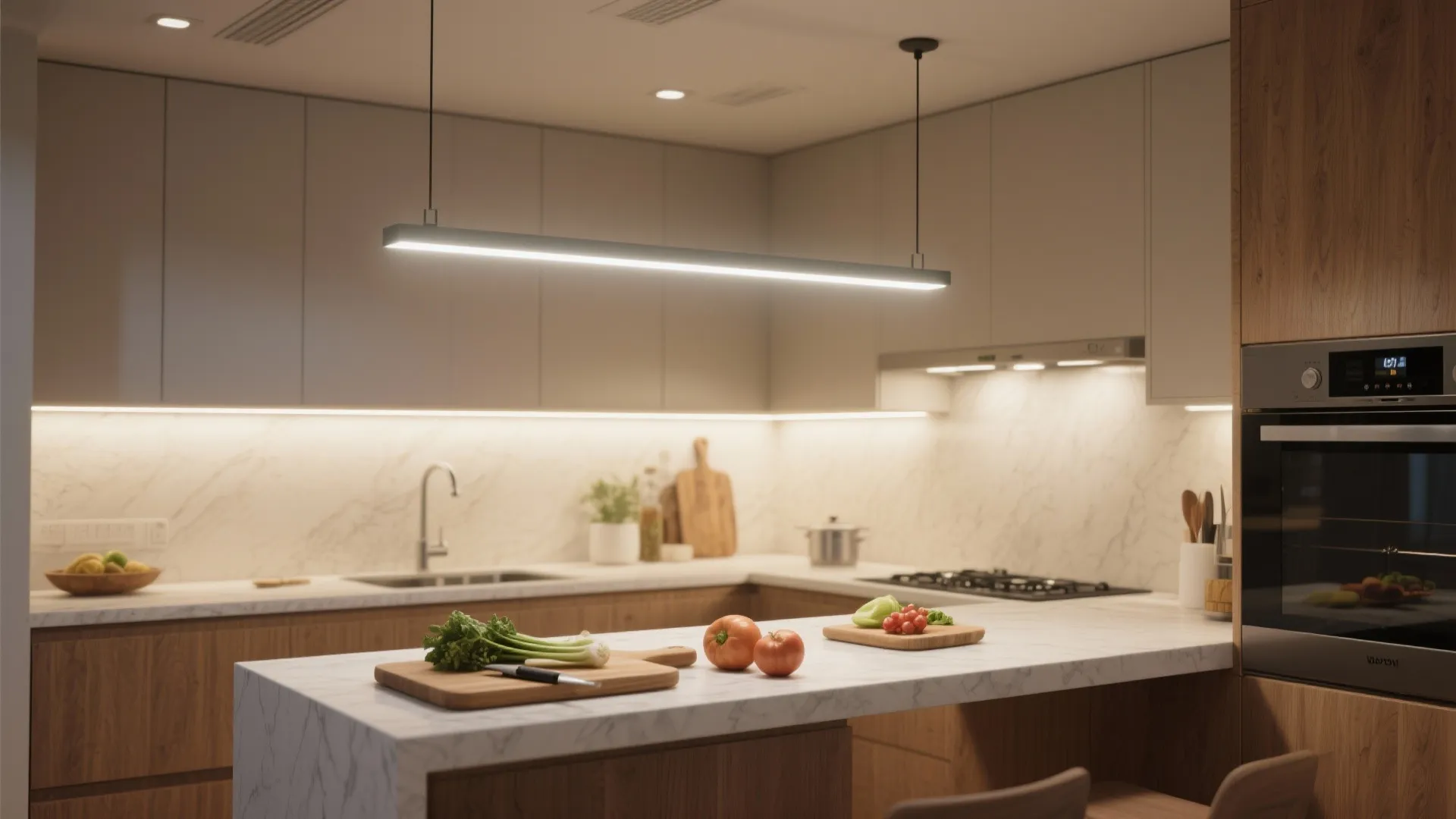 Task lighting that elevates small kitchens