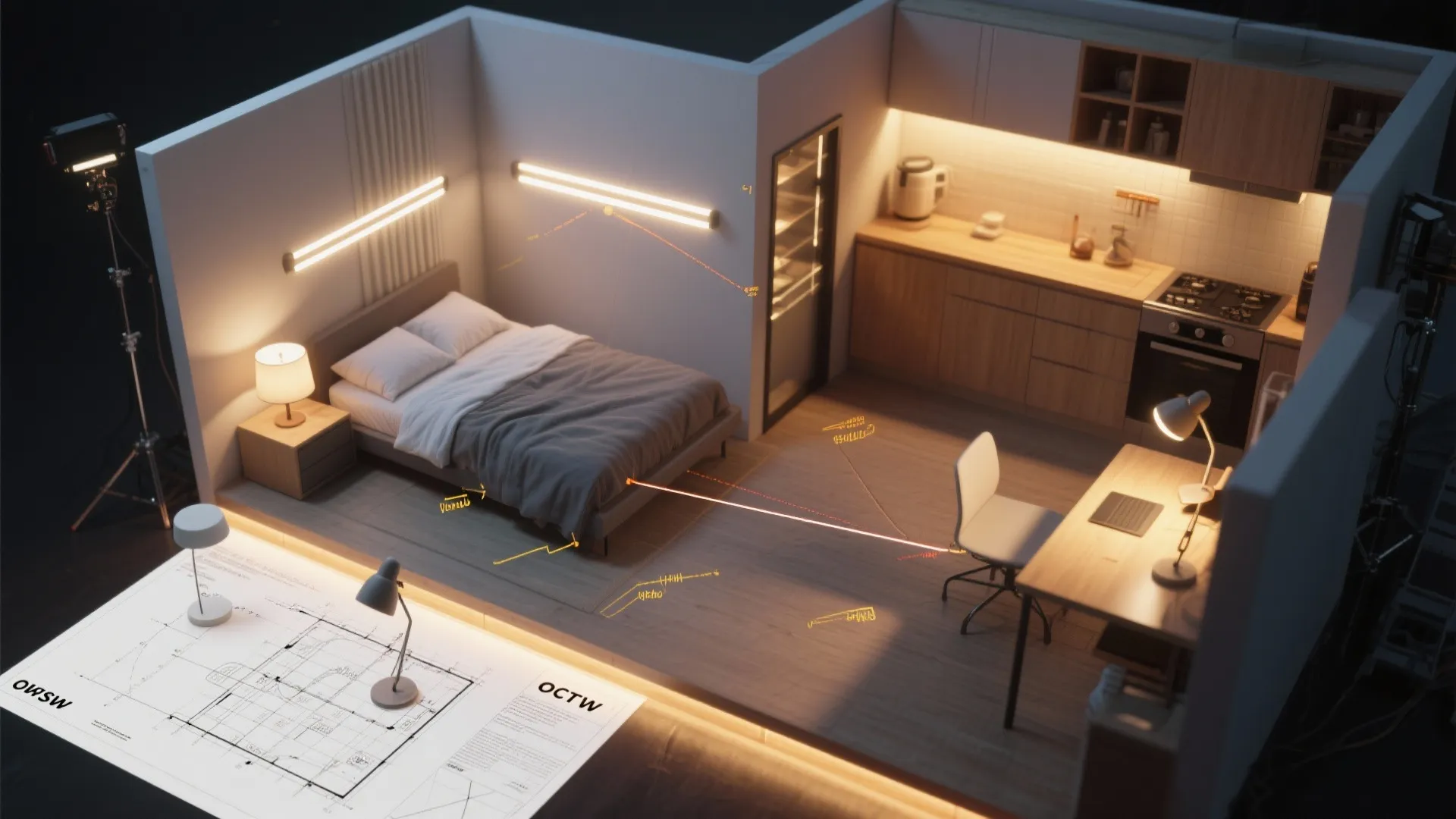 3. Layer with Warm Task Lighting