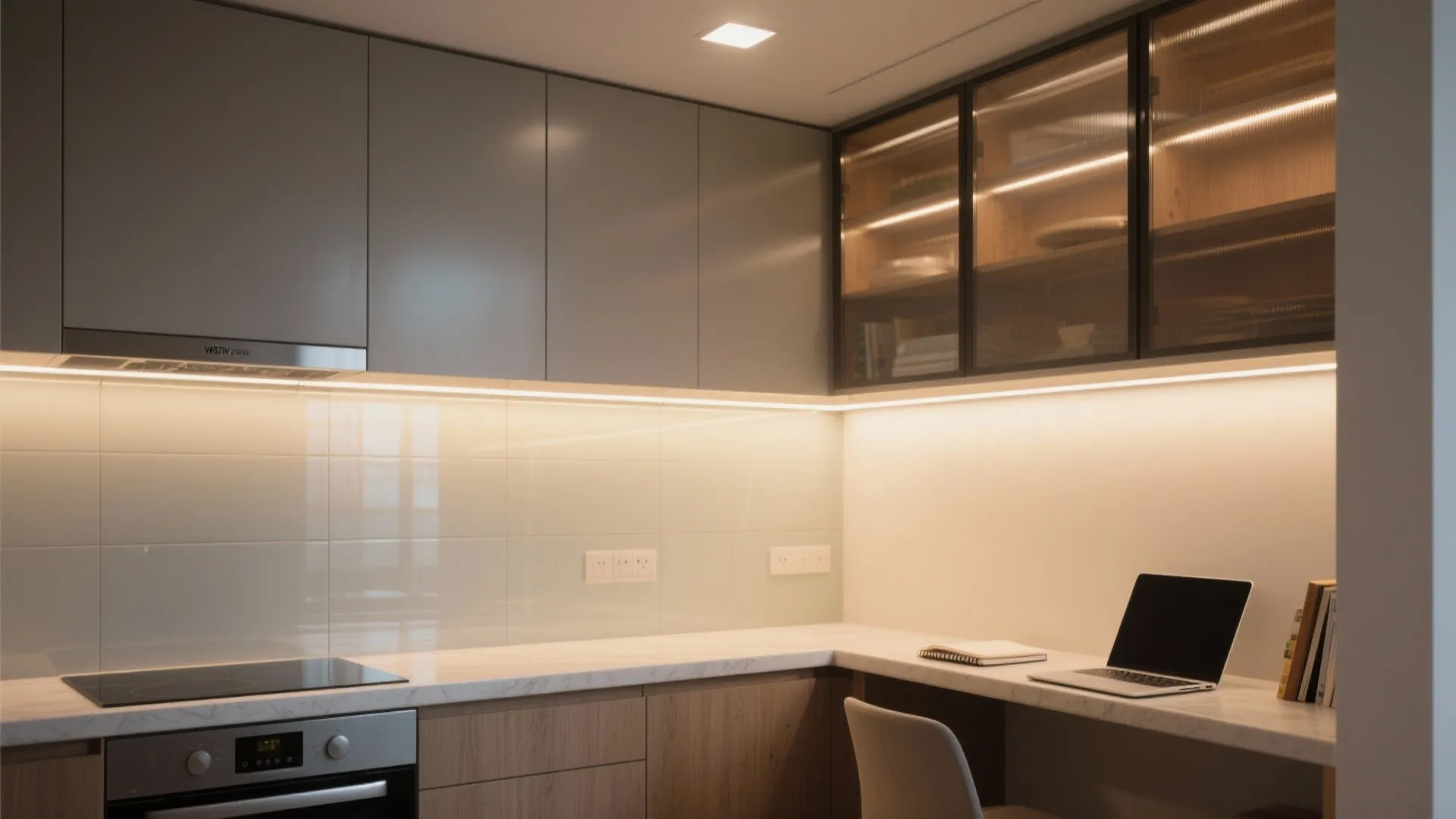 Task lighting that respects study rhythms