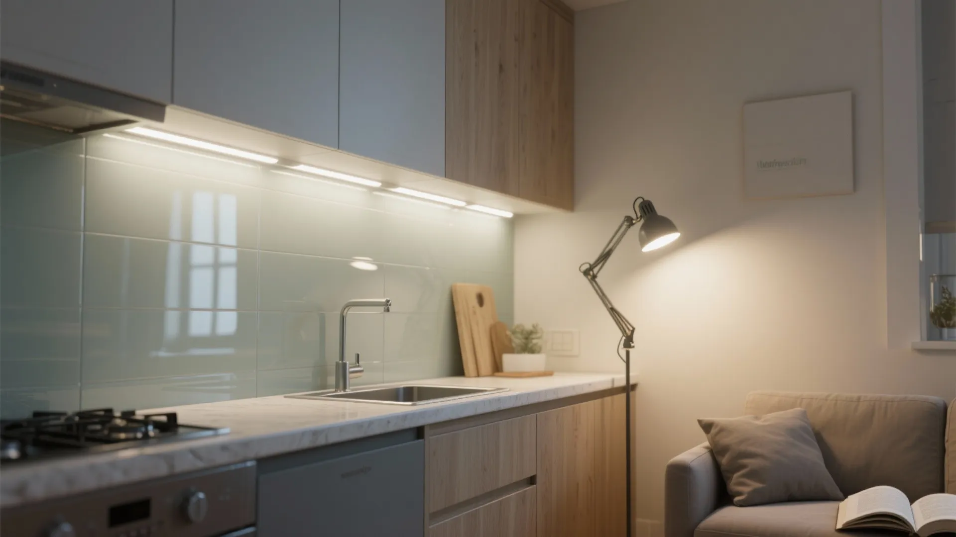 Task Zones: Reading, Cooking, and Work Nooks