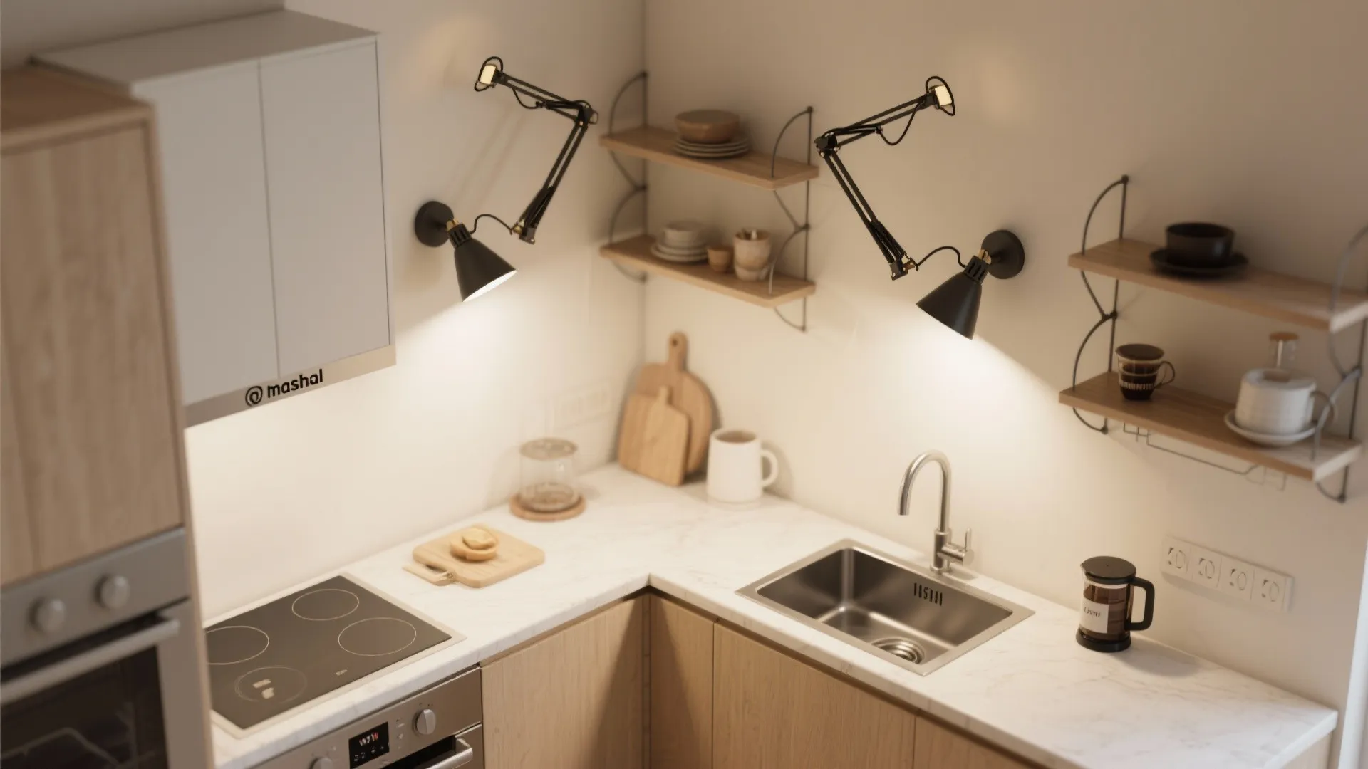 Adjustable Arm Sconces for Flexible Task Zones