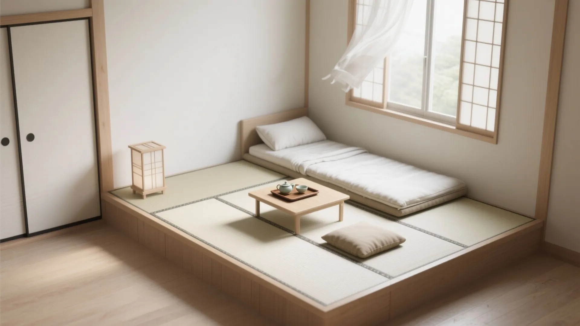 3. Tatami corner for flexible sleeping and seating