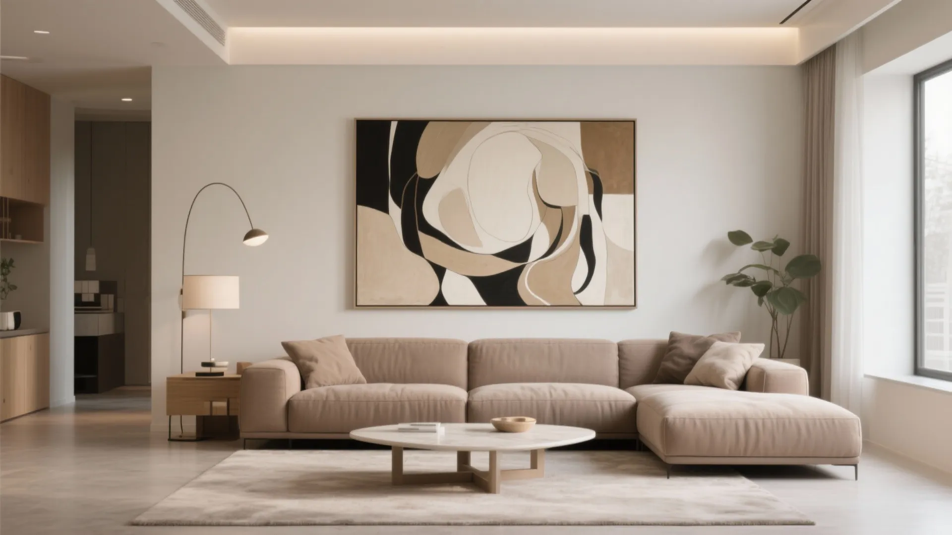 8. Statement Artwork Above the Sofa