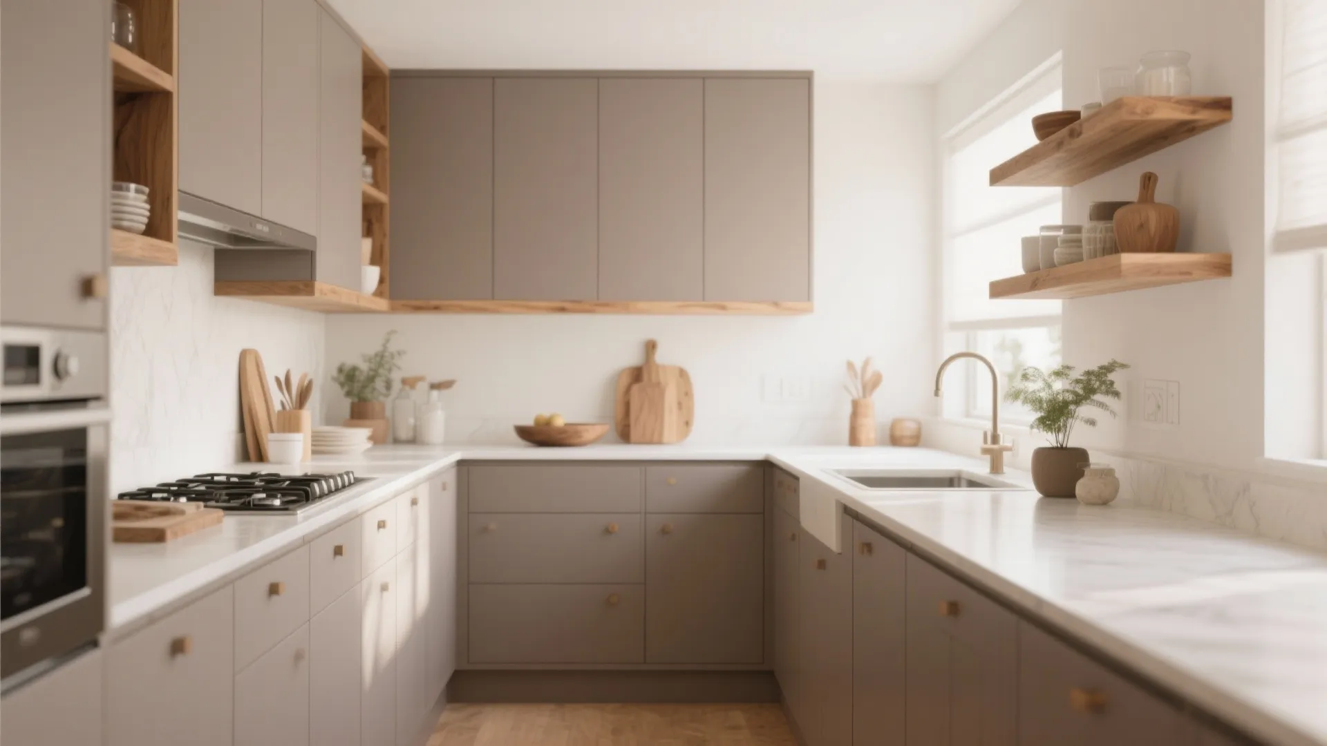 3. Combine with Open Shelving