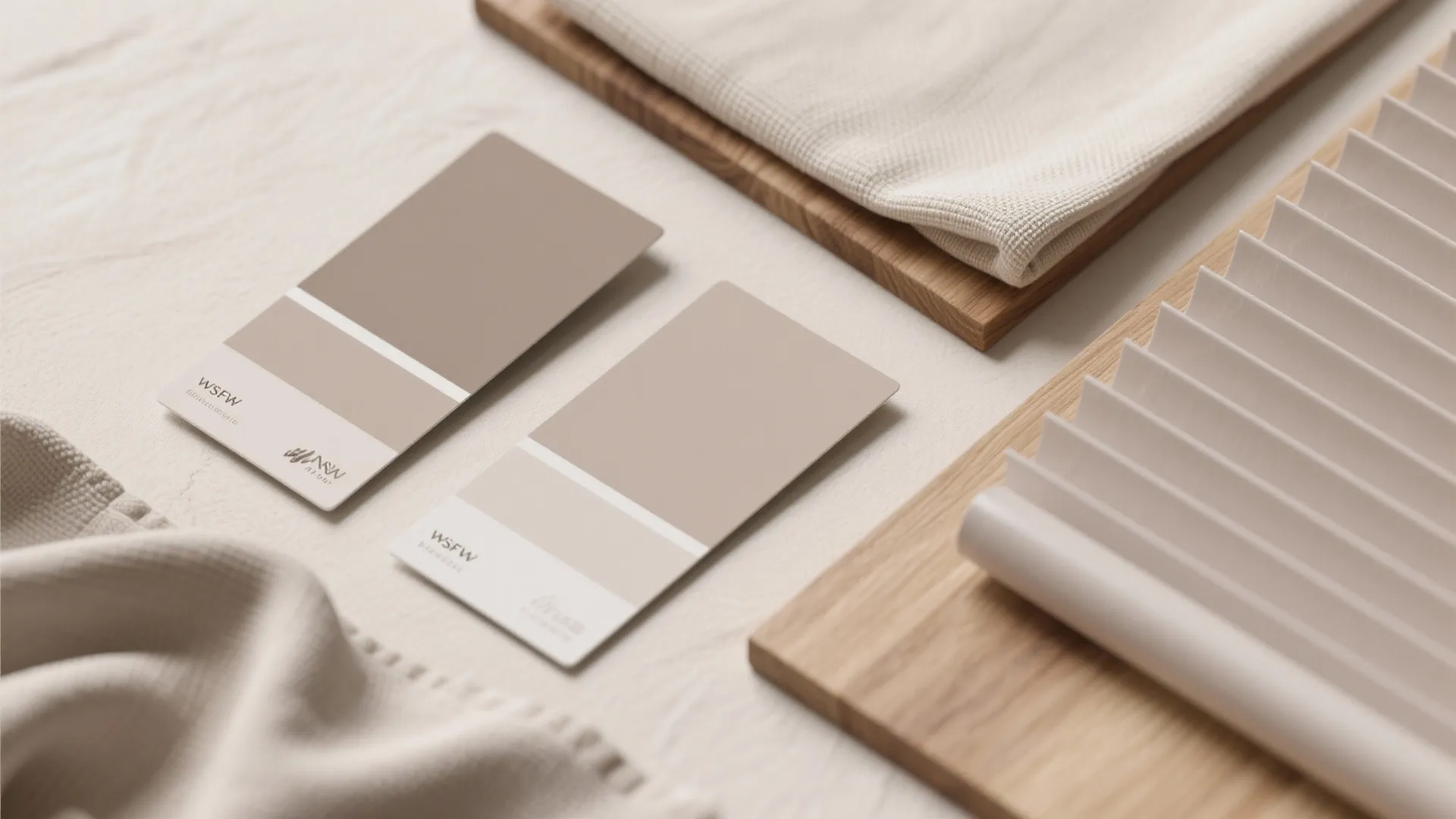 Soft Taupe with Gentle Contrast Trim