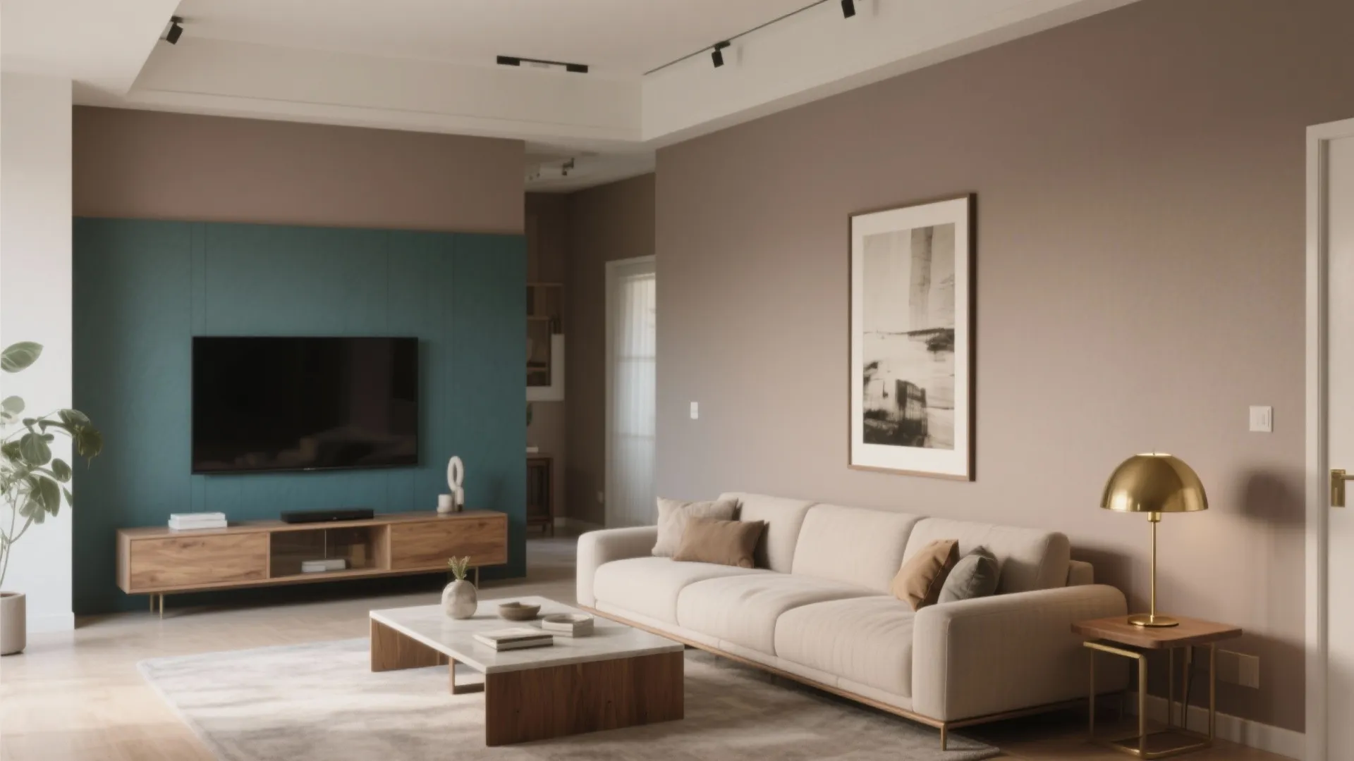 Warm-and-Cool Pairing for Balanced Living Rooms